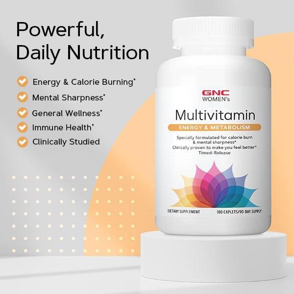 Multivitaminas GNC para Mujeres 180 ct Energía y Metabolismo