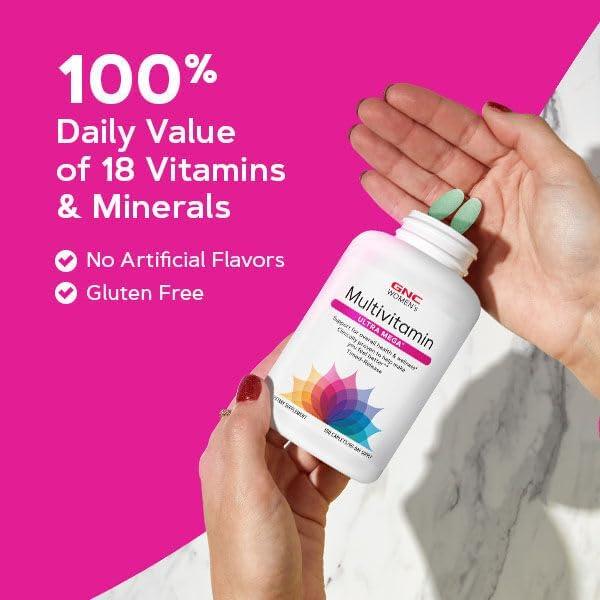 GNC Multivitaminas Ultra Mega Mujeres 90 tabletas - Soporte Inmunológico y Belleza