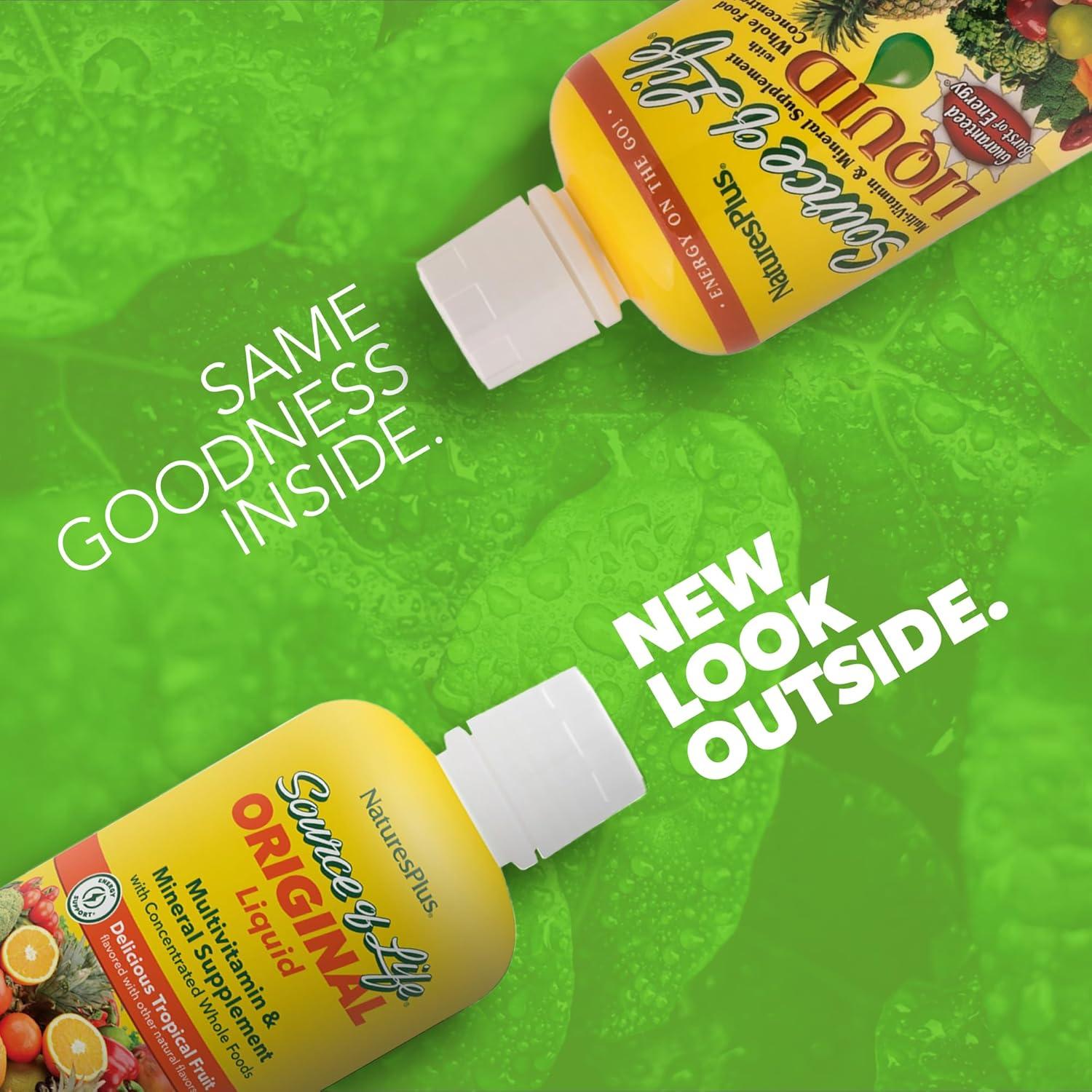 Suplemento Multivitamínico Líquido Natures Plus 887 ml Fruta Tropical