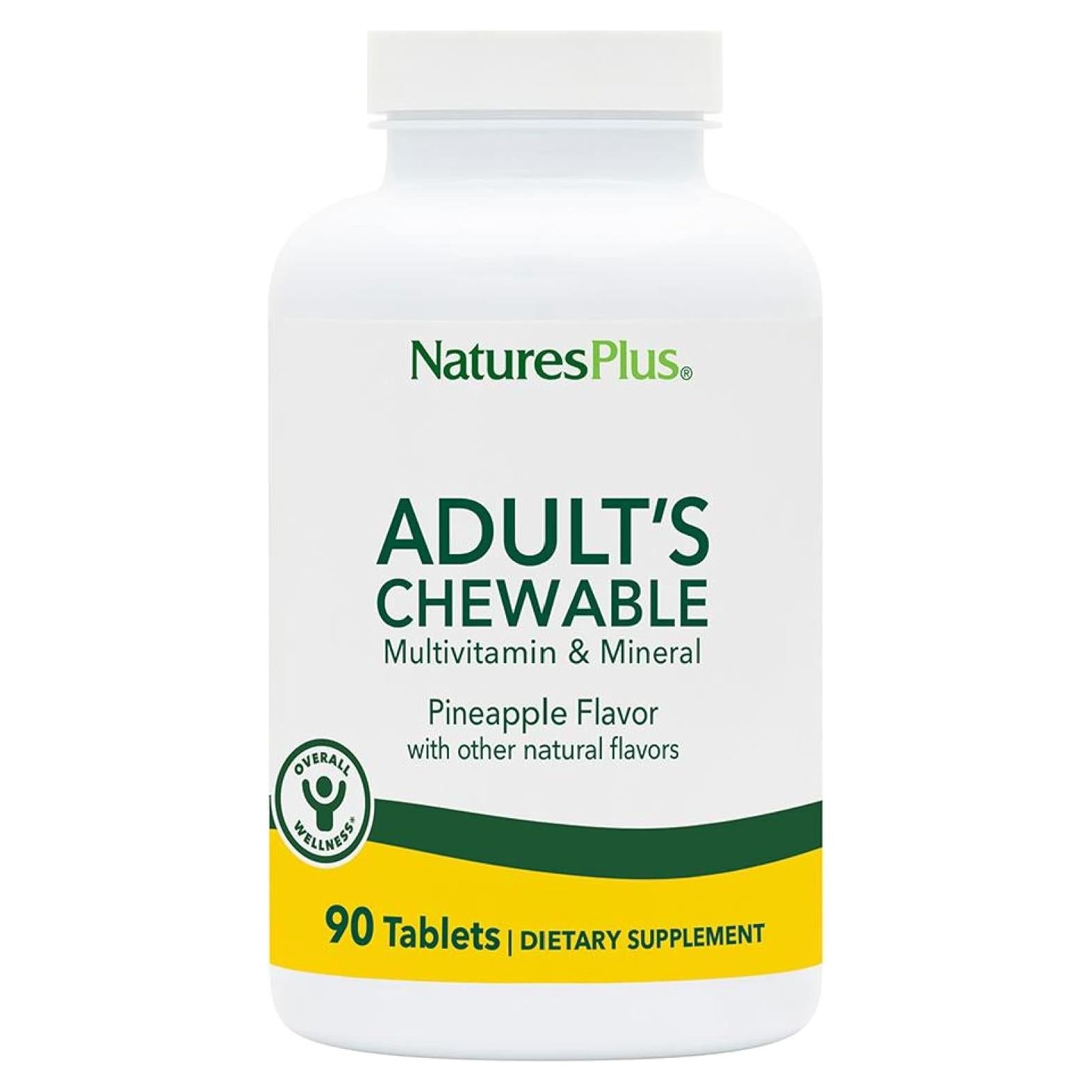 Multivitamina Masticable Natures Plus 90 Tabletas Sabor Piña