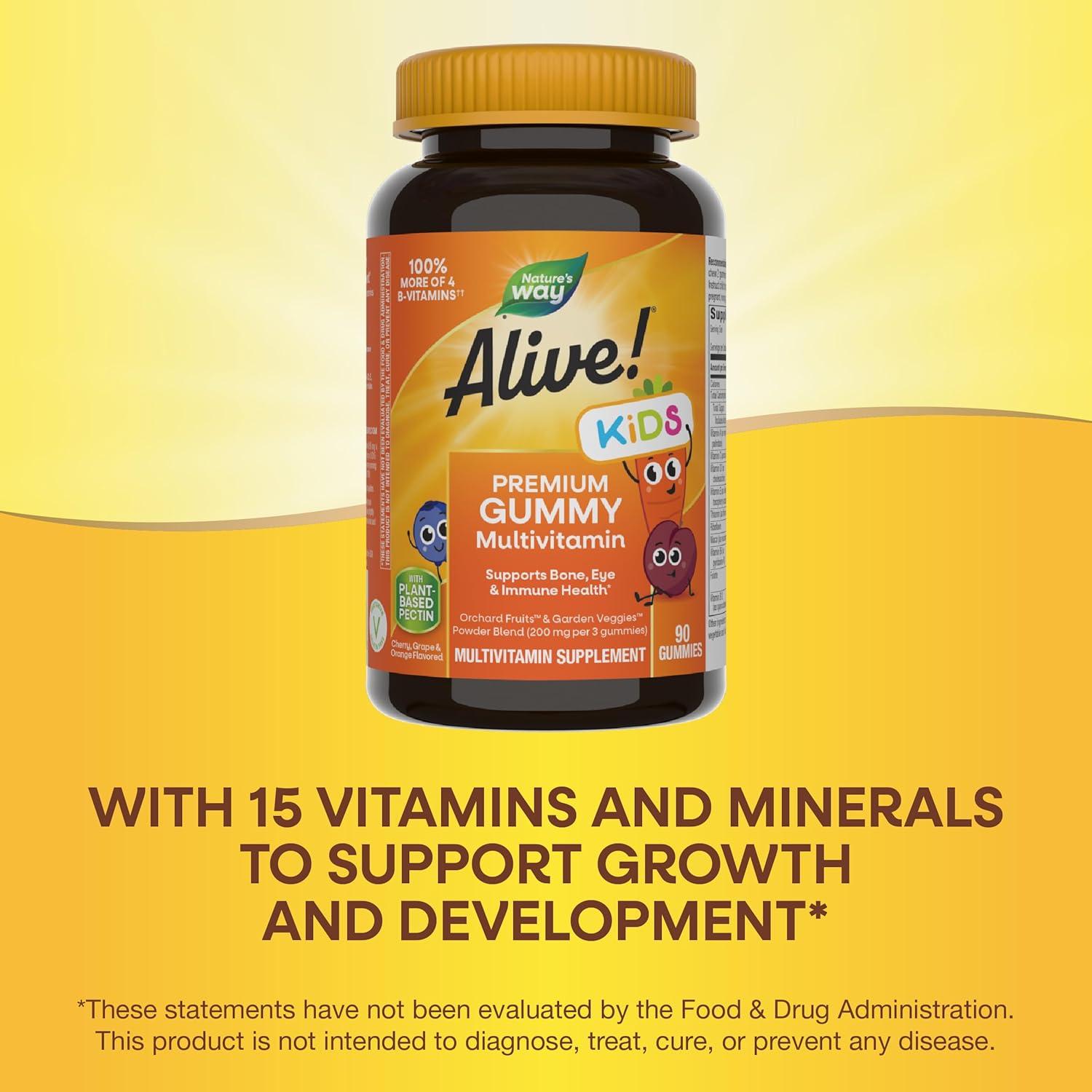 Vitaminas Gummy Premium para Niños Nature's Way 90 Gomas