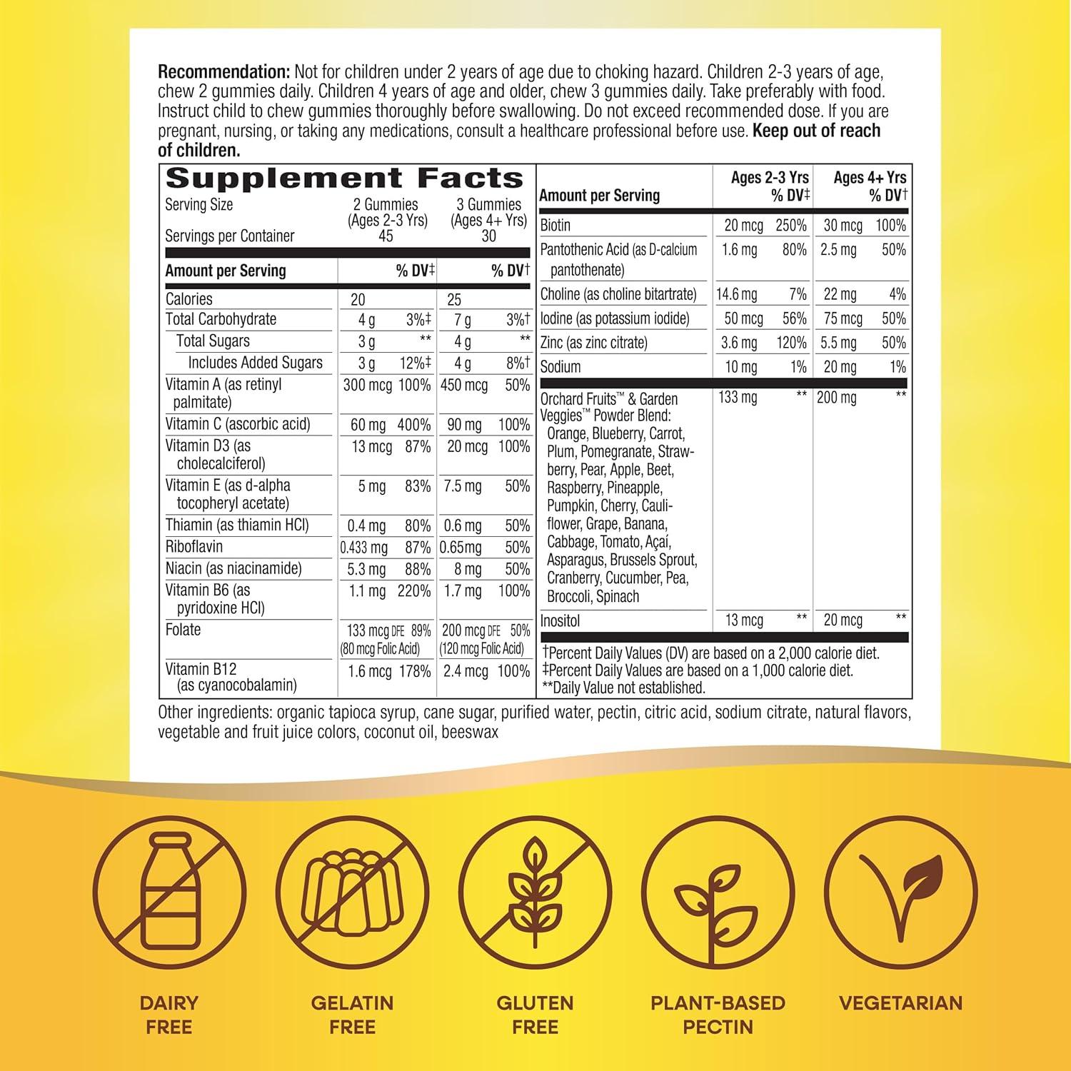 Vitaminas Gummy Premium para Niños Nature's Way 90 Gomas