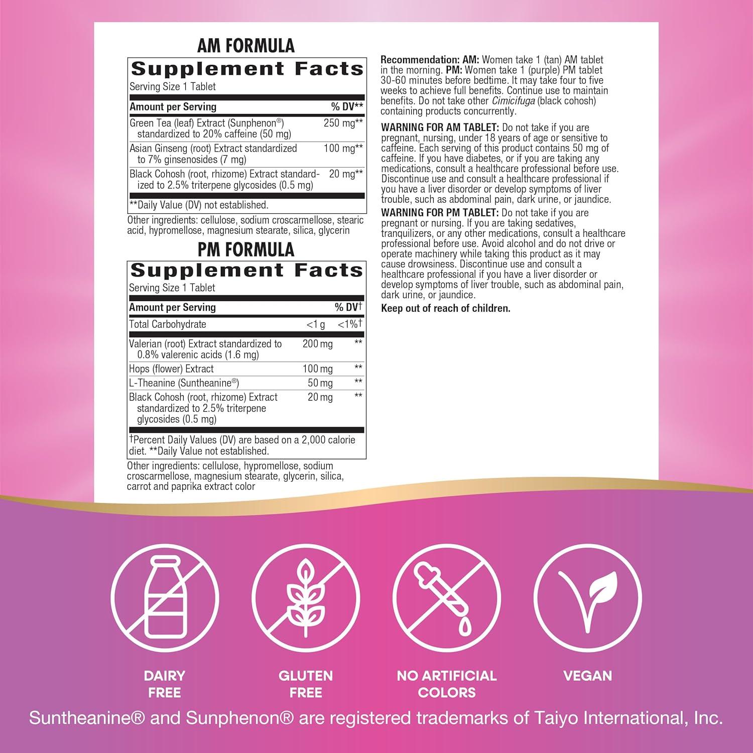 Fórmula de Menopausia AM/PM Nature's Way 60 Tabletas