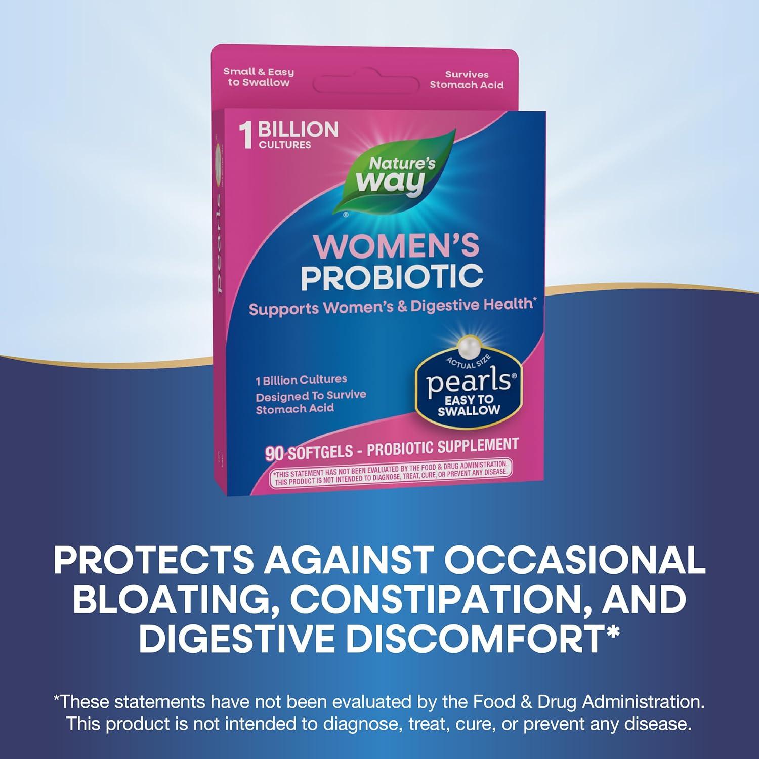 Perlas Probioticas Nature's Way para Mujeres 90 Cápsulas