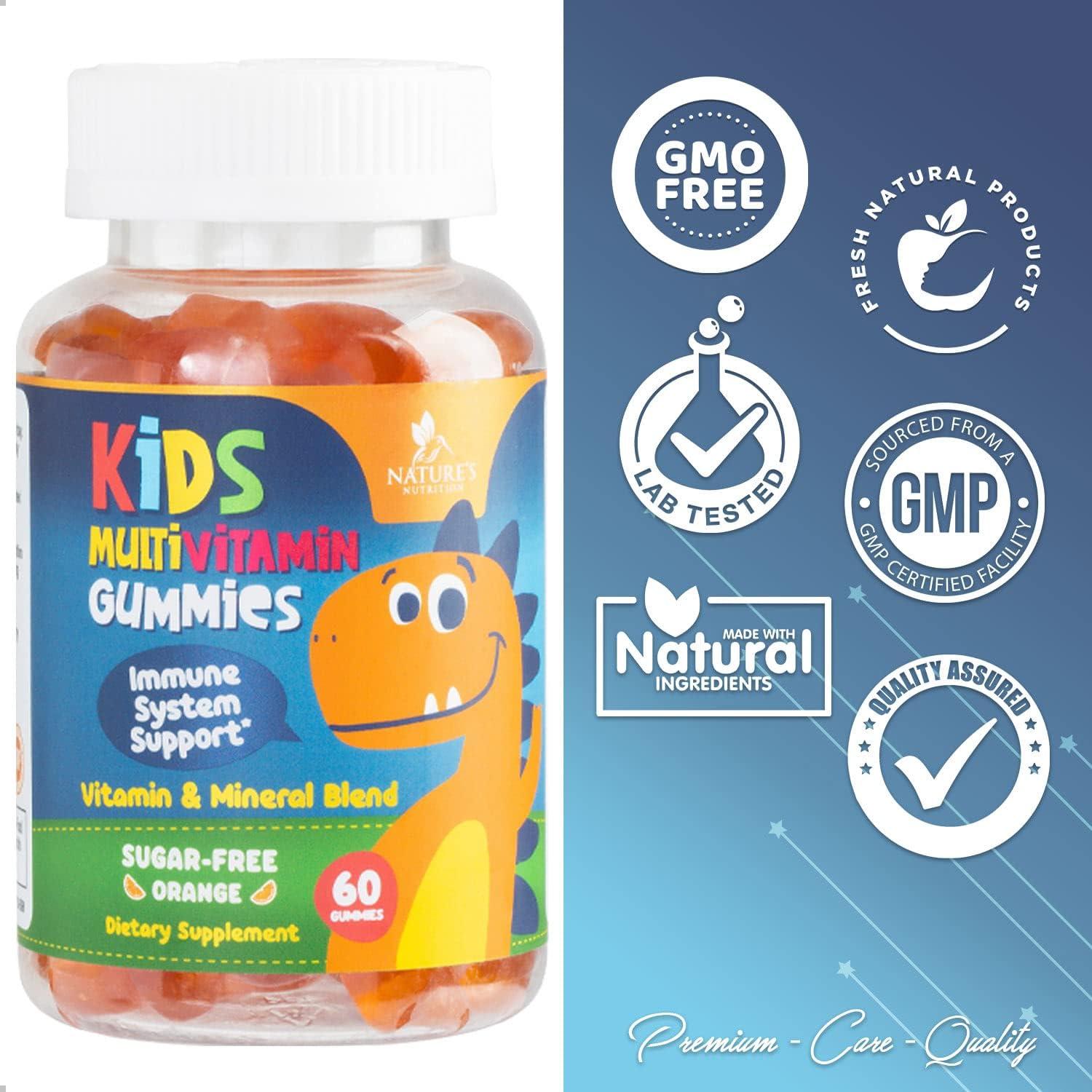 Gominolas Multivitamínicas para Niños Nature's Nutrition 60 Unidades