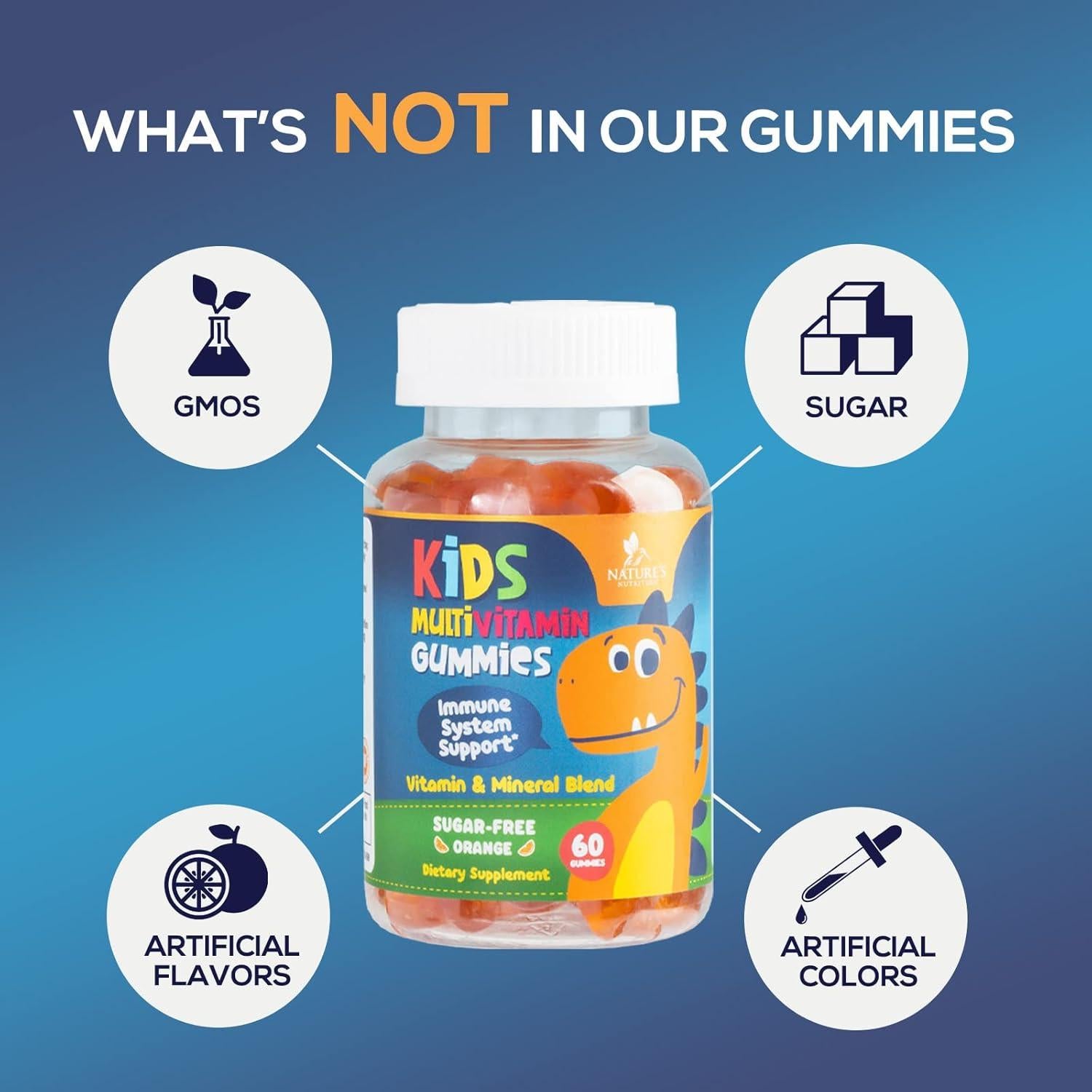 Gominolas Multivitamínicas para Niños Nature's Nutrition 60 Unidades