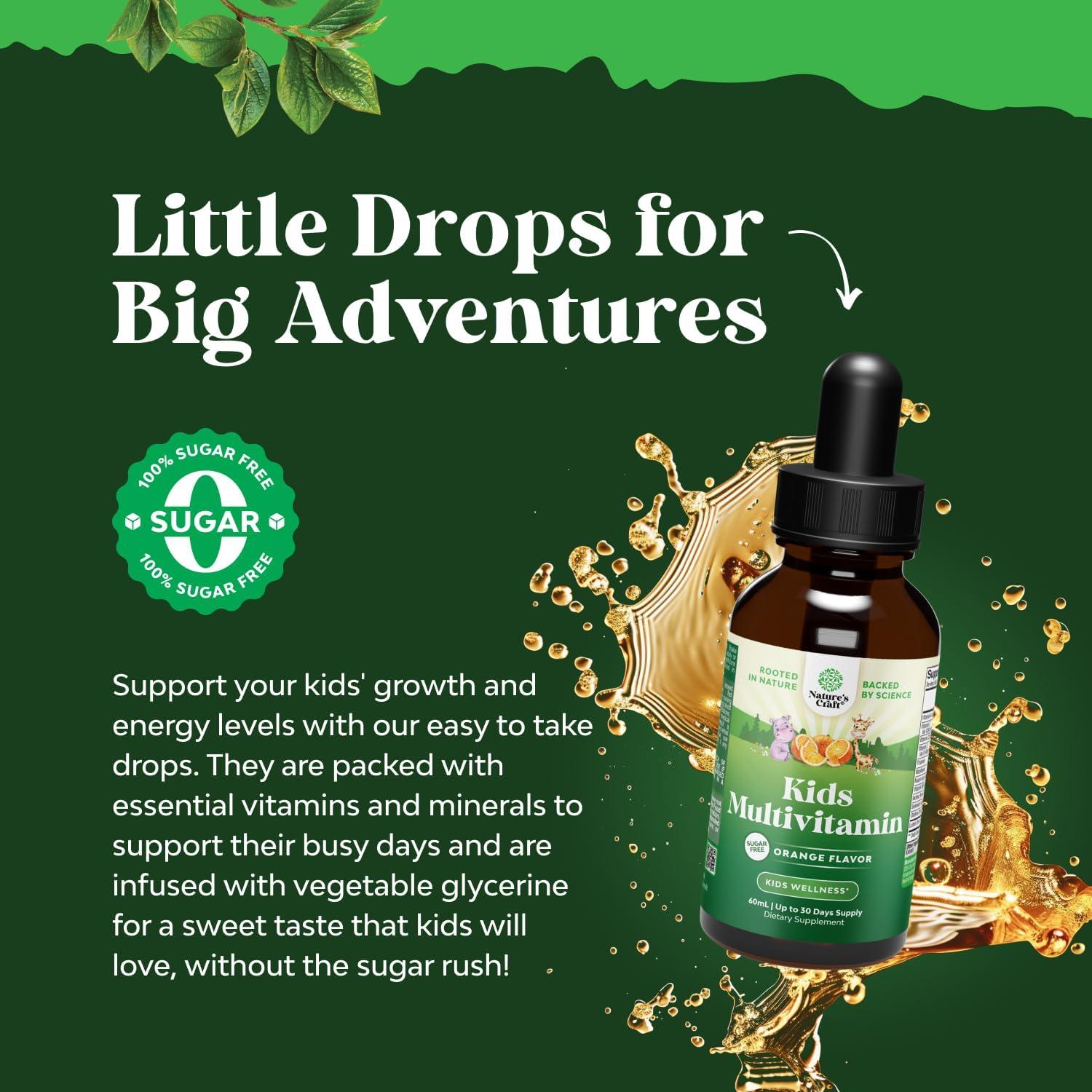 Multivitamina Líquida Natures Craft para Niños 30 Porciones