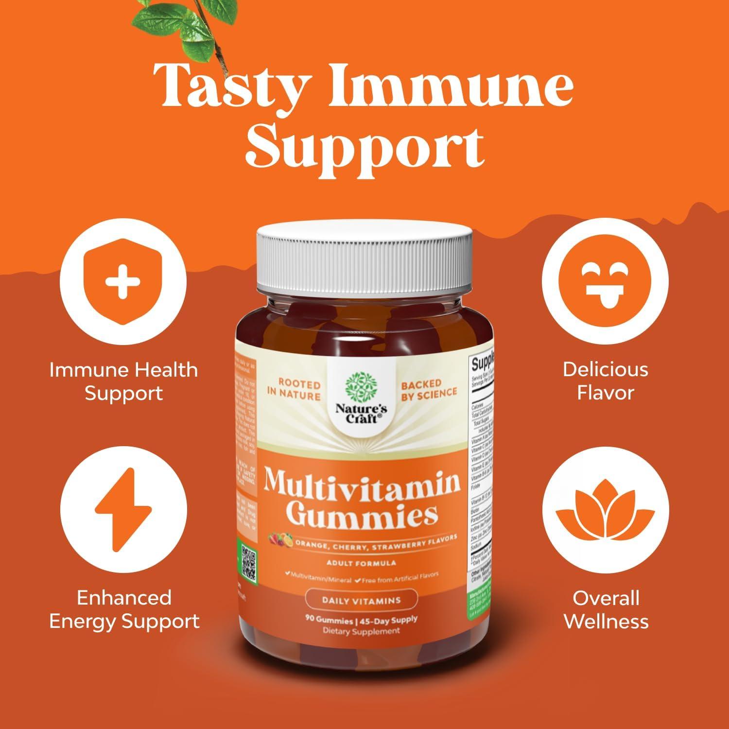 Gomitas Multivitamínicas Natures Craft 90 Unidades Halal