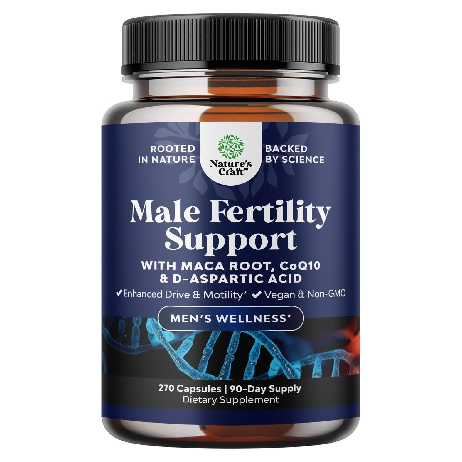 Suplemento Fertilidad Masculina Natures Craft 270 Cápsulas