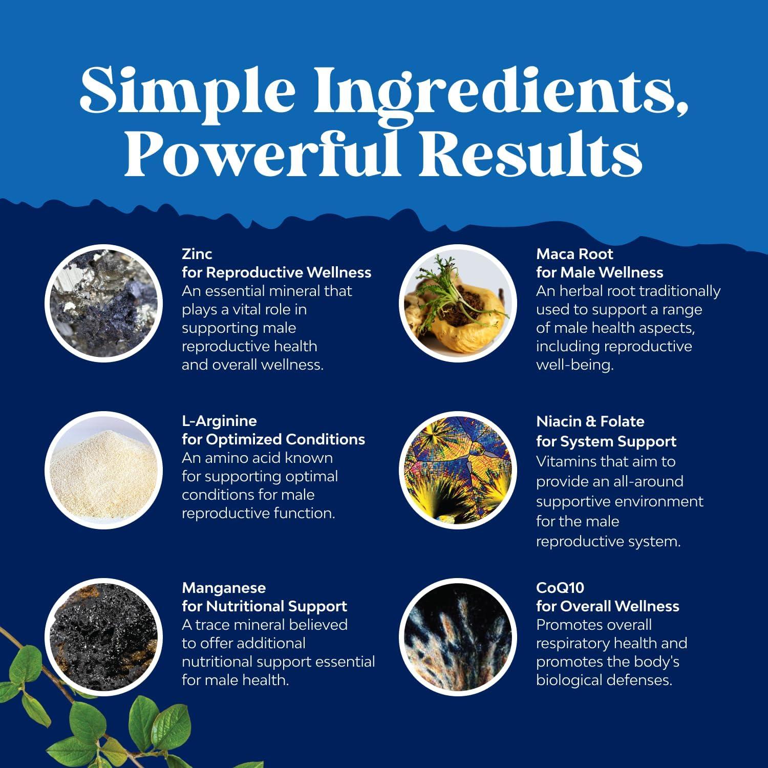 Suplemento Fertilidad Masculina Natures Craft 270 Cápsulas