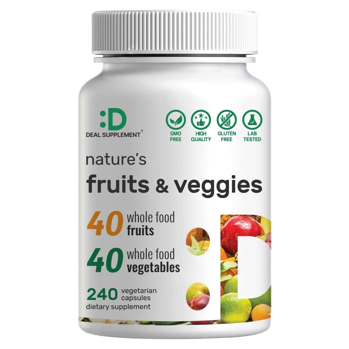 Suplemento de Frutas y Verduras Deal Supplement 240 Cápsulas