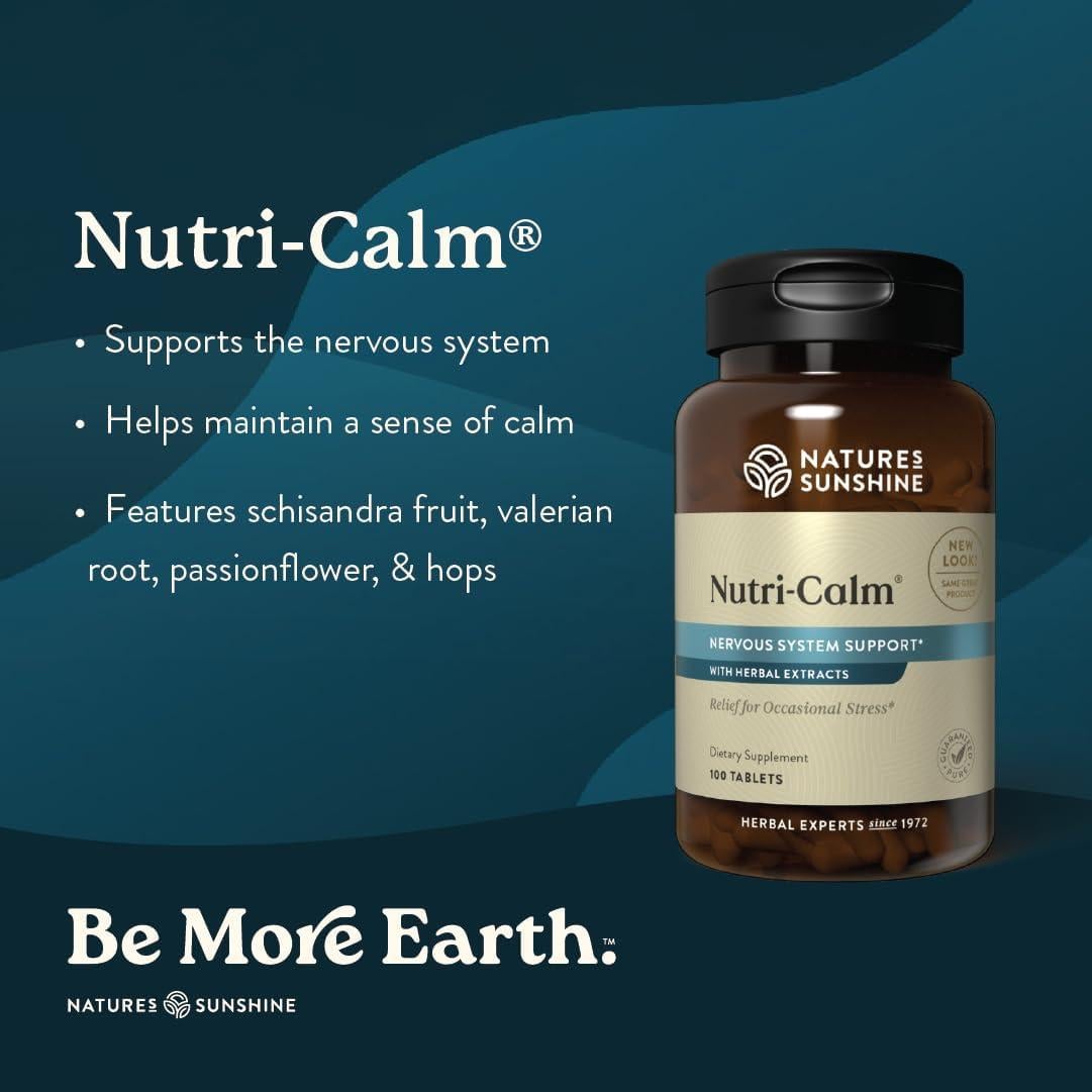 Suplemento Herbal Nutri-Calm Nature's Sunshine 100 Cápsulas
