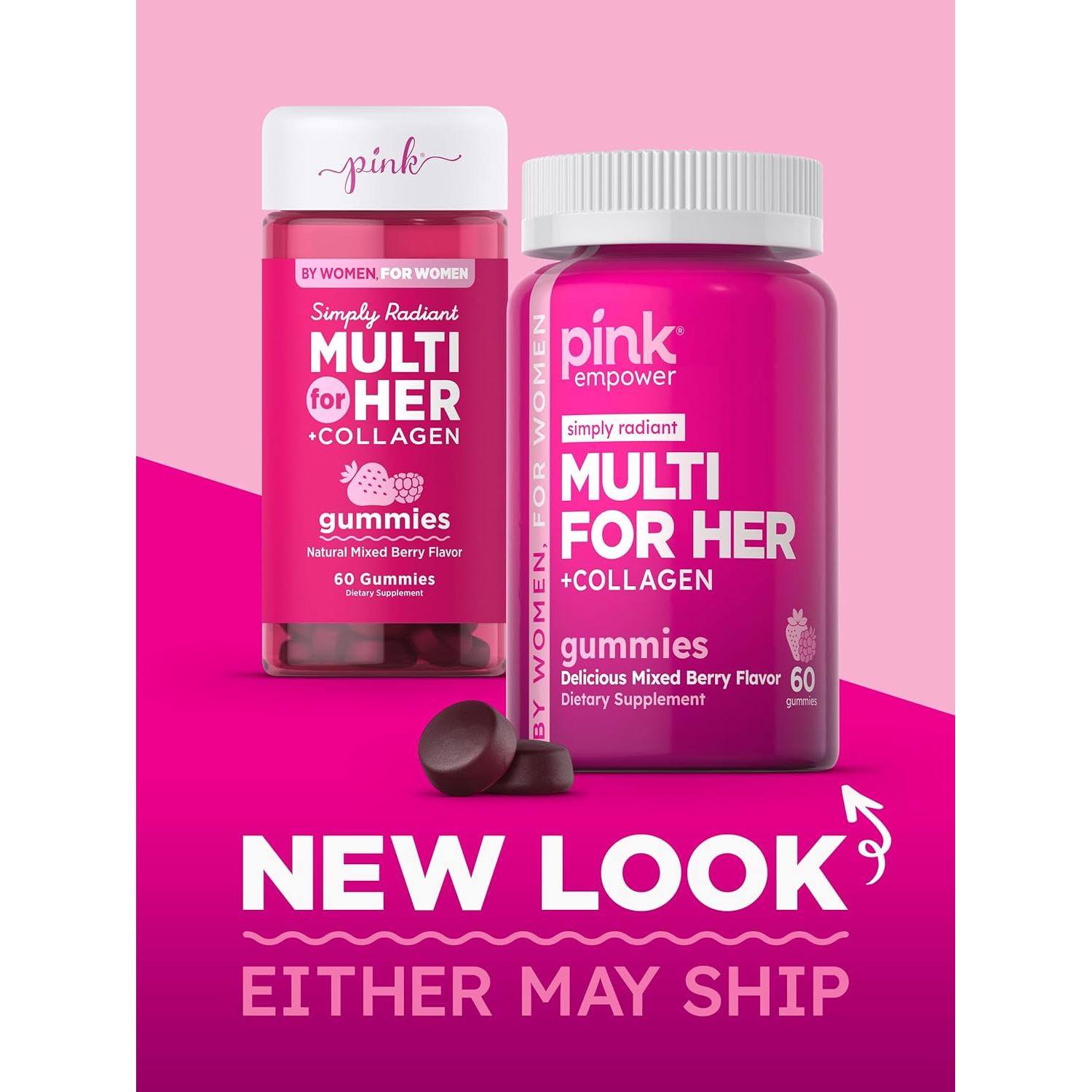 Gomitas Multivitamínicas PINK para Mujeres con Colágeno 100g