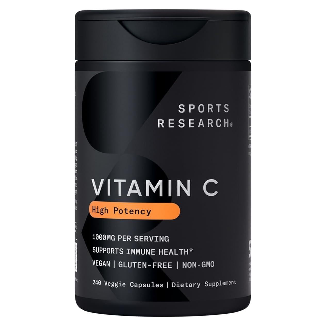 Vitamina C 1000mg Investigación Deportiva - Antioxidante Vegano
