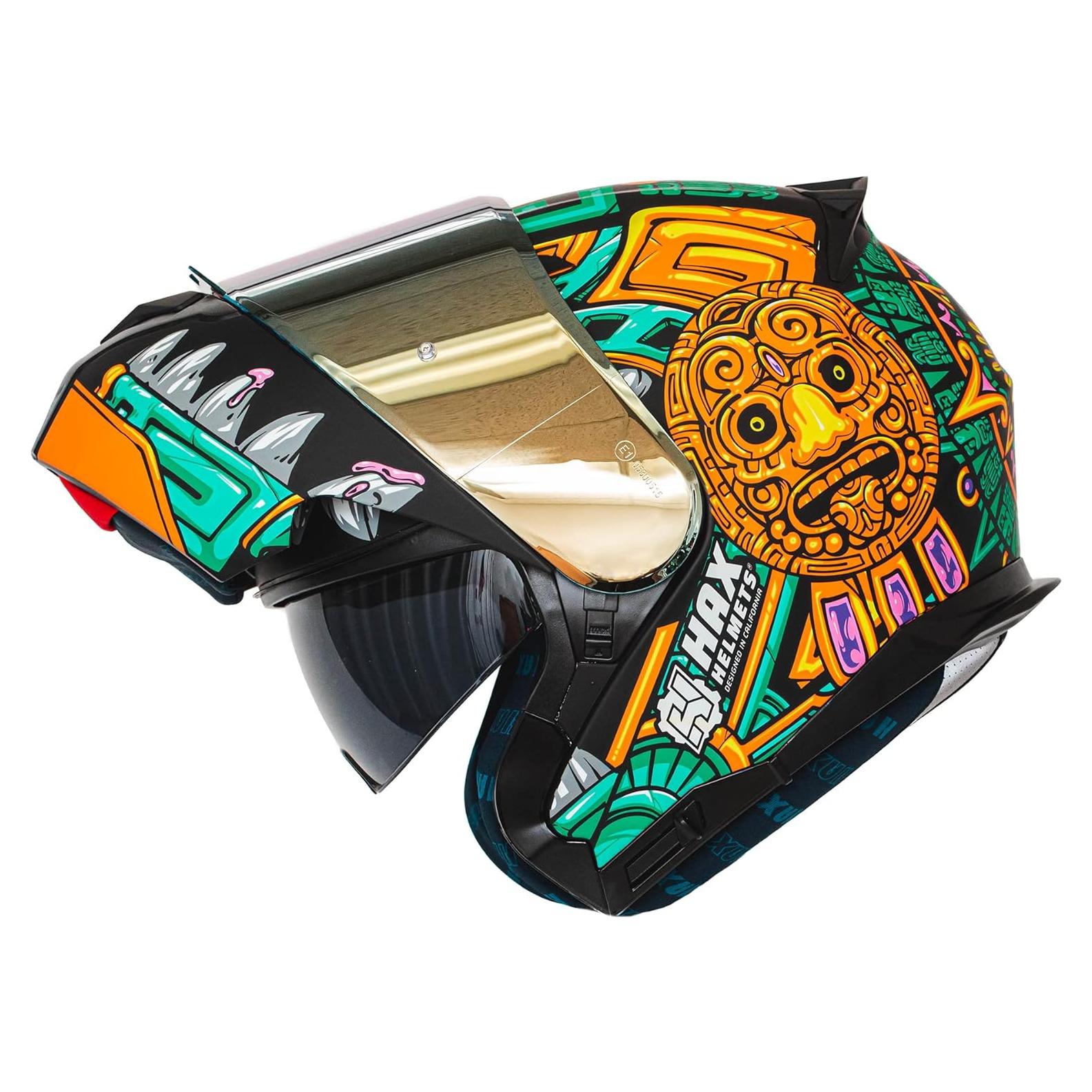 Casco HAX Modular Flip-Up Jaguar Aqua - Ligero y Seguro