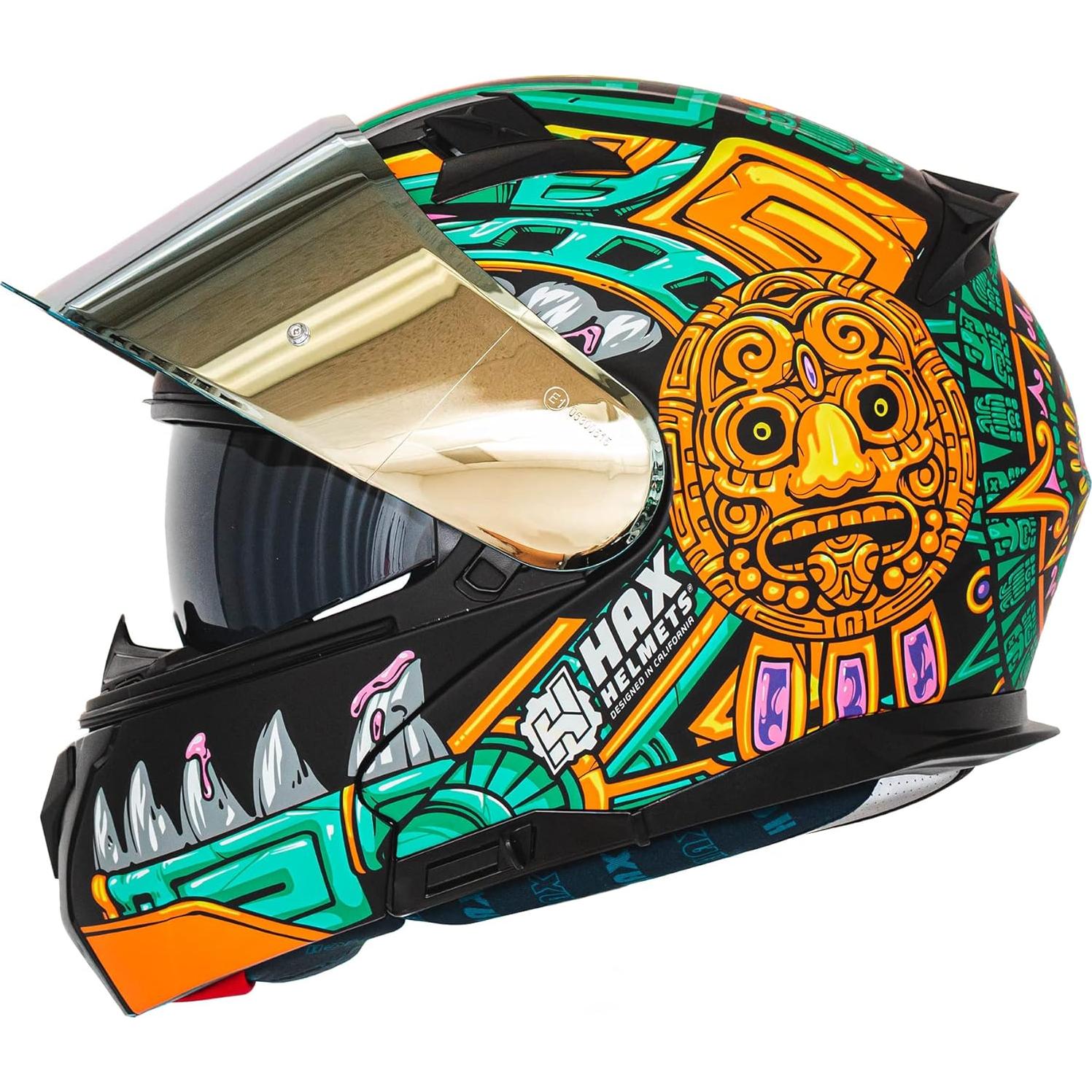 Casco HAX Modular Flip-Up Jaguar Aqua - Ligero y Seguro