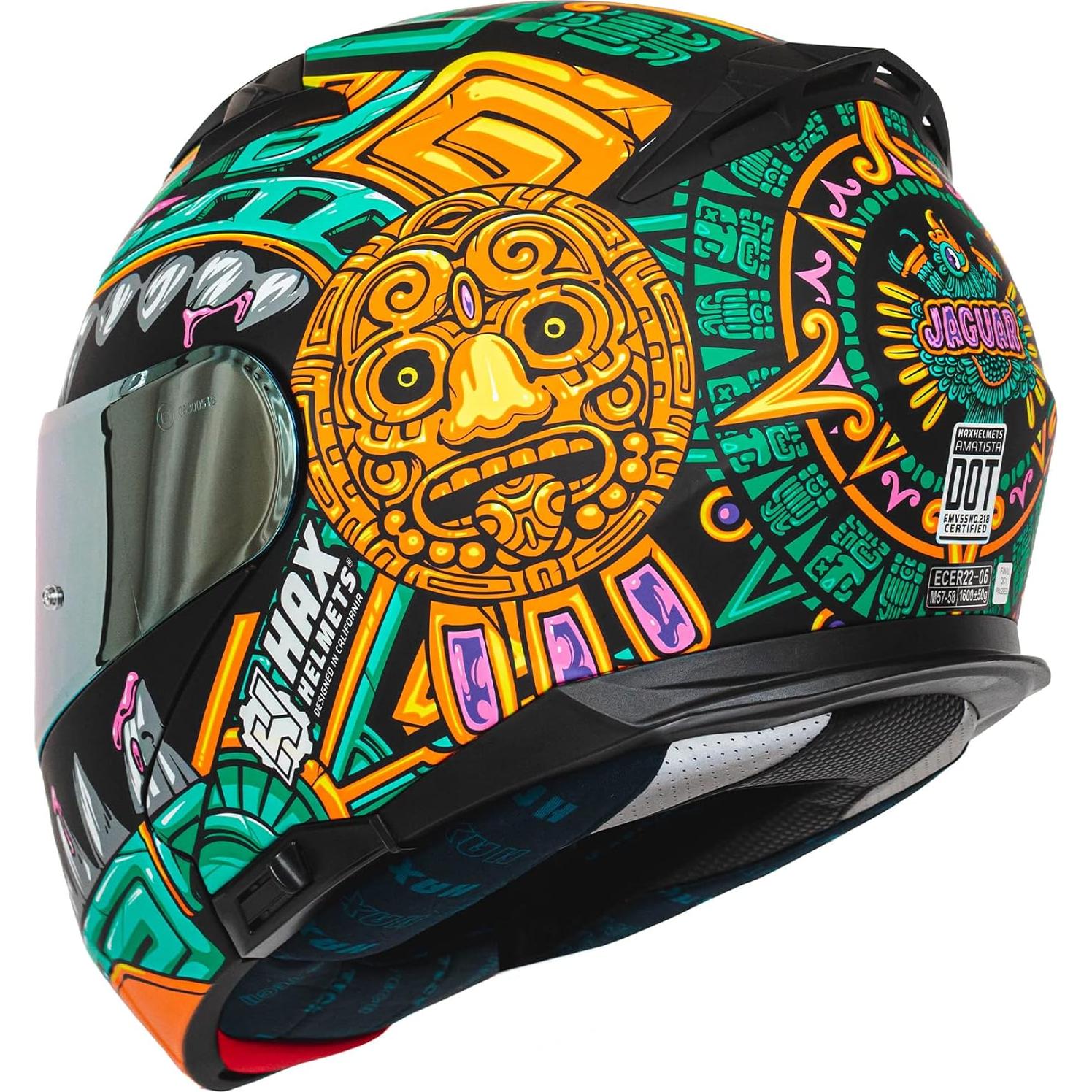 Casco HAX Modular Flip-Up Jaguar Aqua - Ligero y Seguro