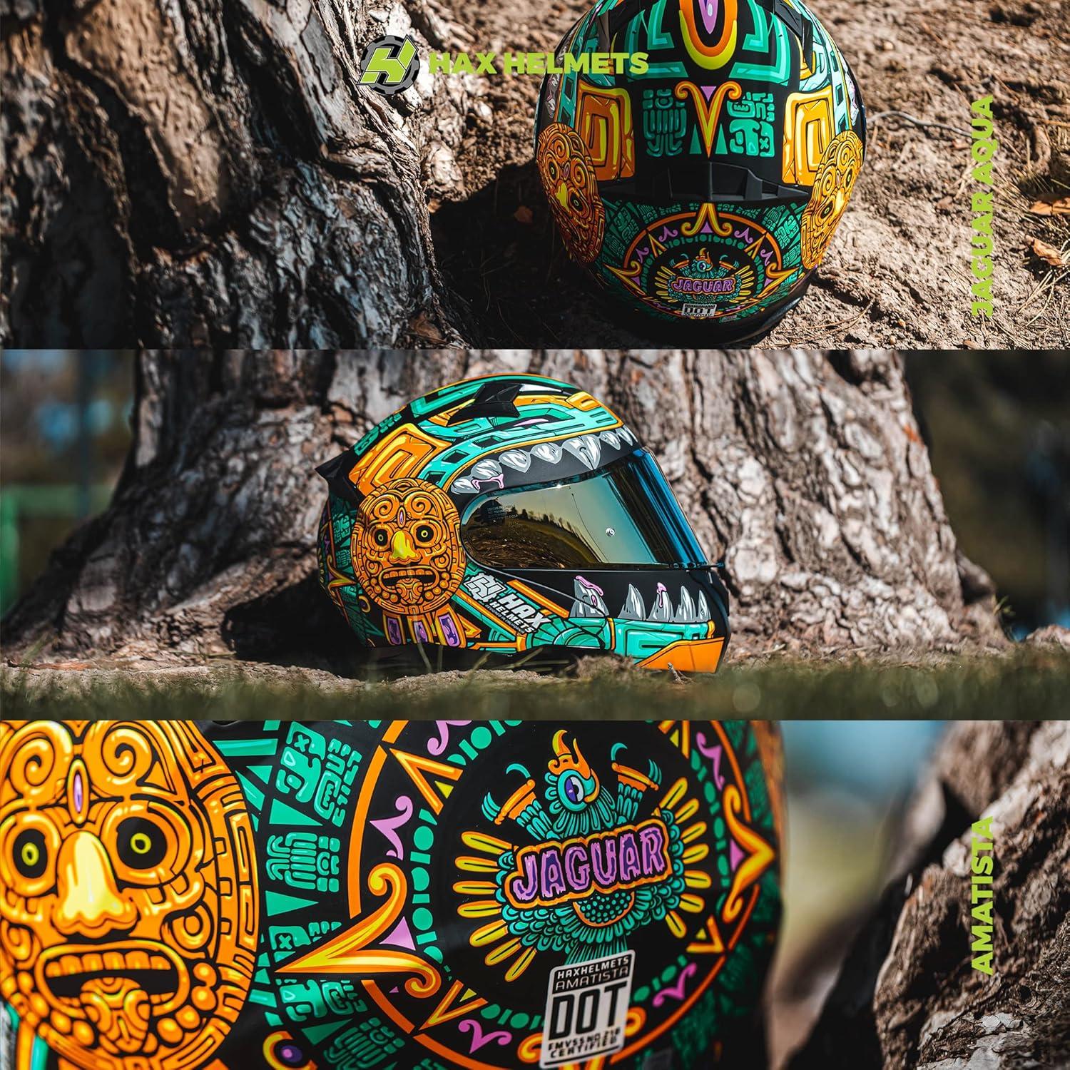 Casco HAX Modular Flip-Up Jaguar Aqua - Ligero y Seguro