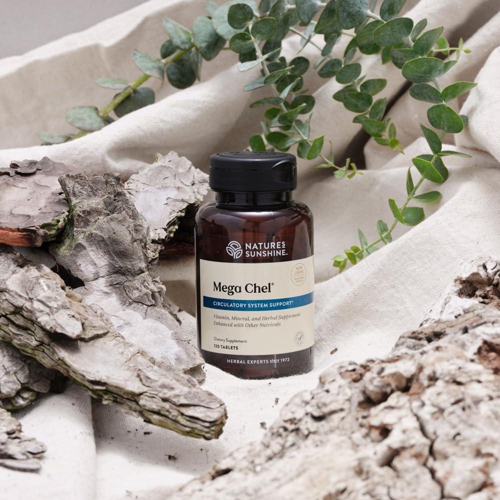 Mega-Chel Nature's Sunshine 120 Tabletas Suplemento Mineral