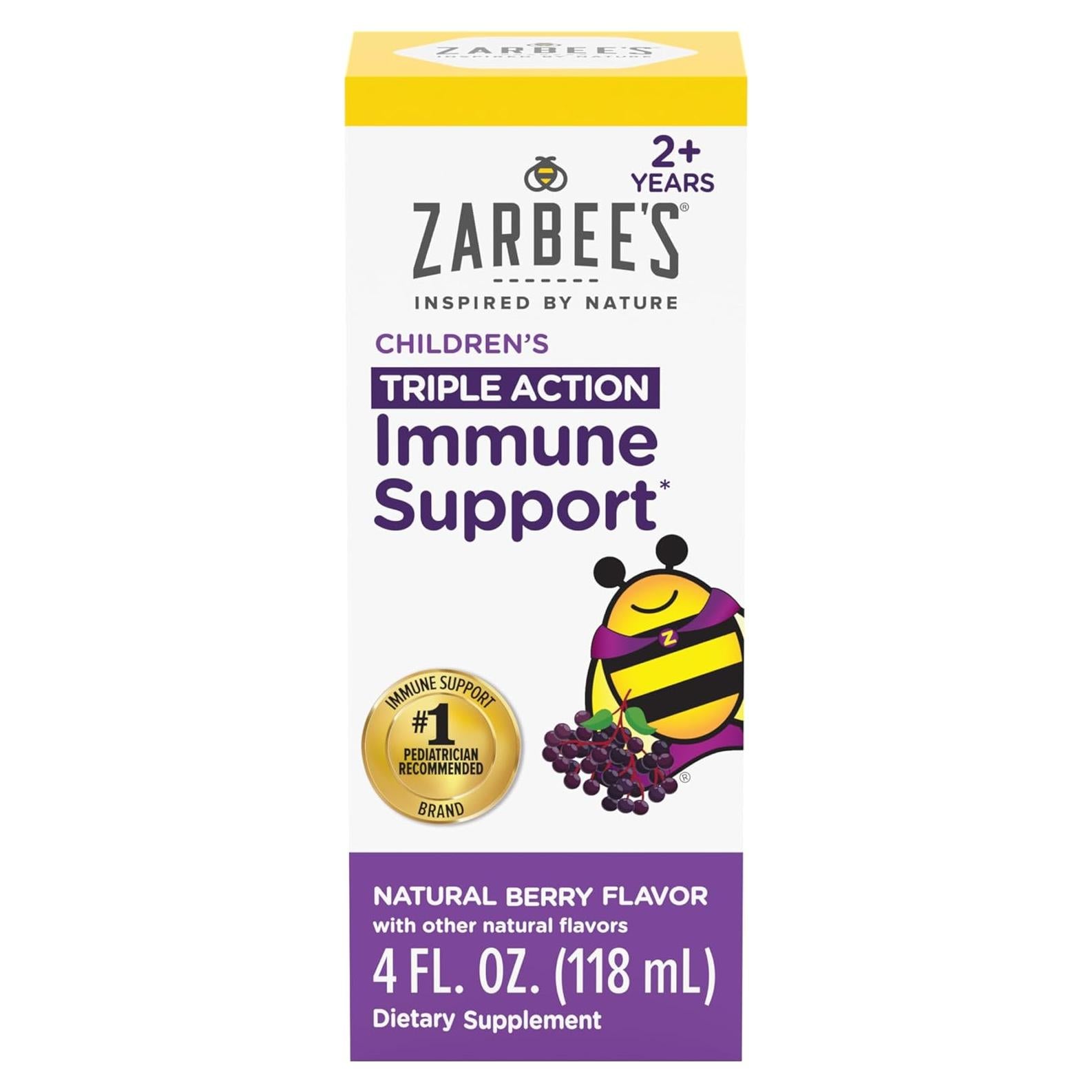 Jarabe de Saúco Zarbee para Niños 118 ml - Apoyo Inmunológico