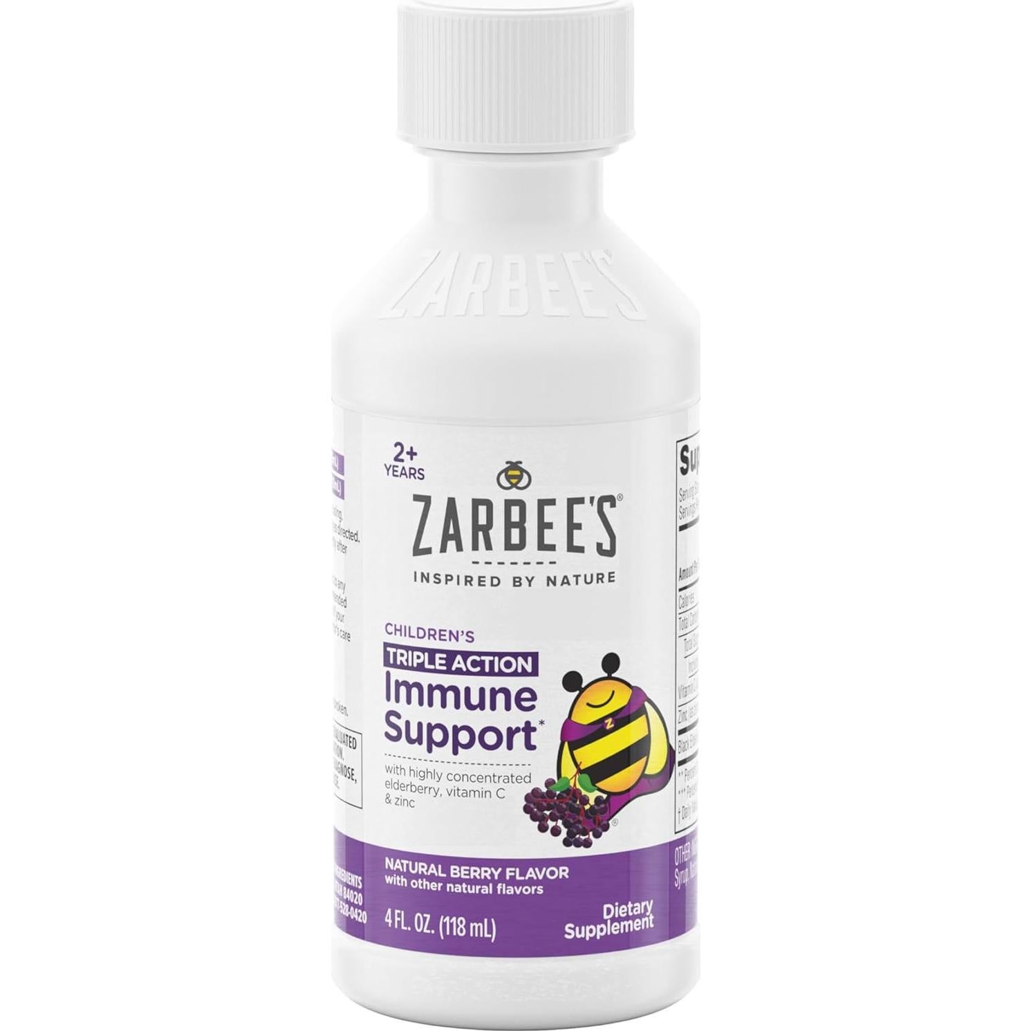 Jarabe de Saúco Zarbee para Niños 118 ml - Apoyo Inmunológico