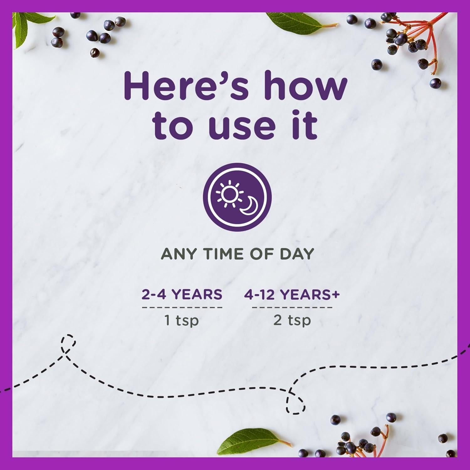 Jarabe de Saúco Zarbee para Niños 118 ml - Apoyo Inmunológico