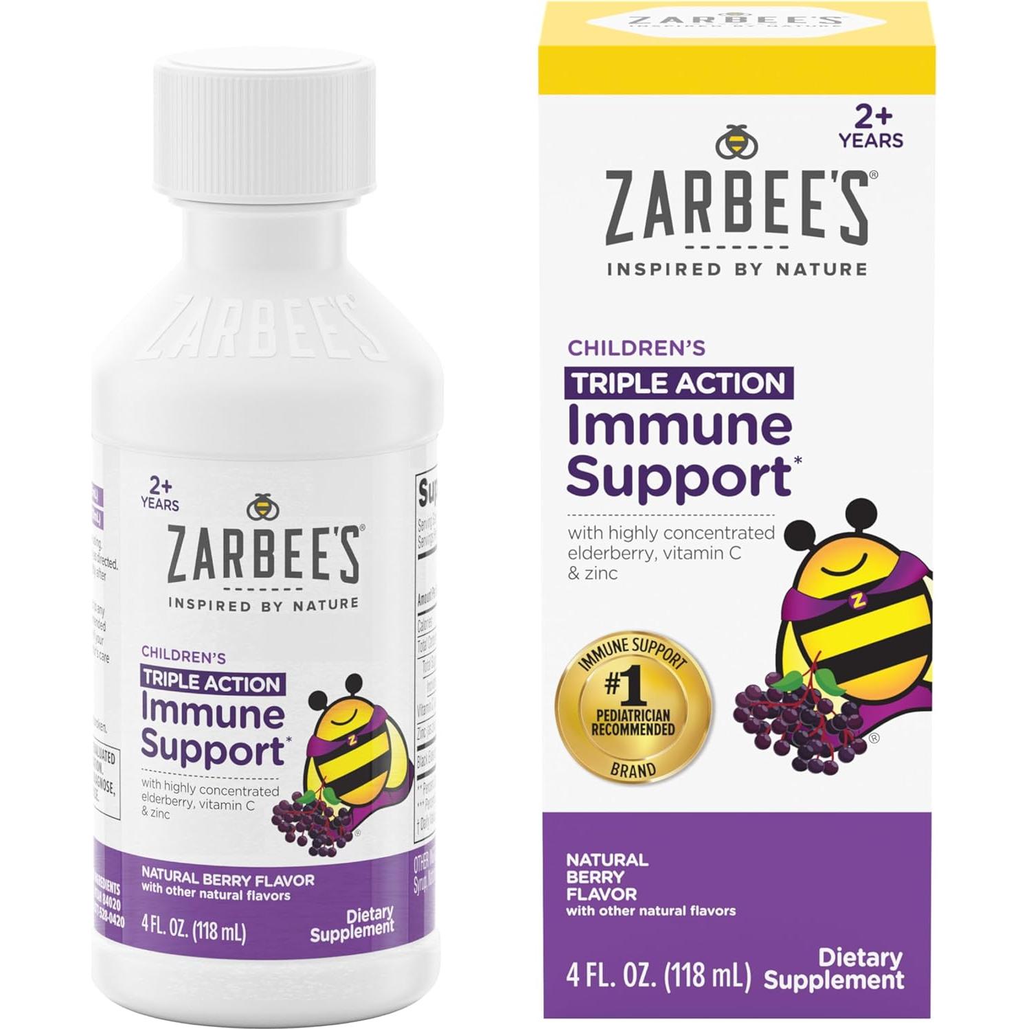 Jarabe de Saúco Zarbee para Niños 118 ml - Apoyo Inmunológico