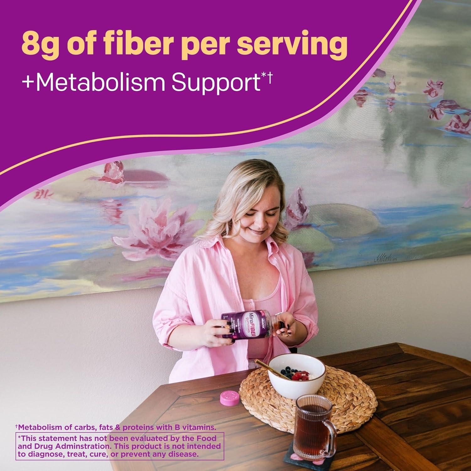 Gominolas de Fibra Prebiótica MiraFIBER 72 Unidades Sabor Fruta