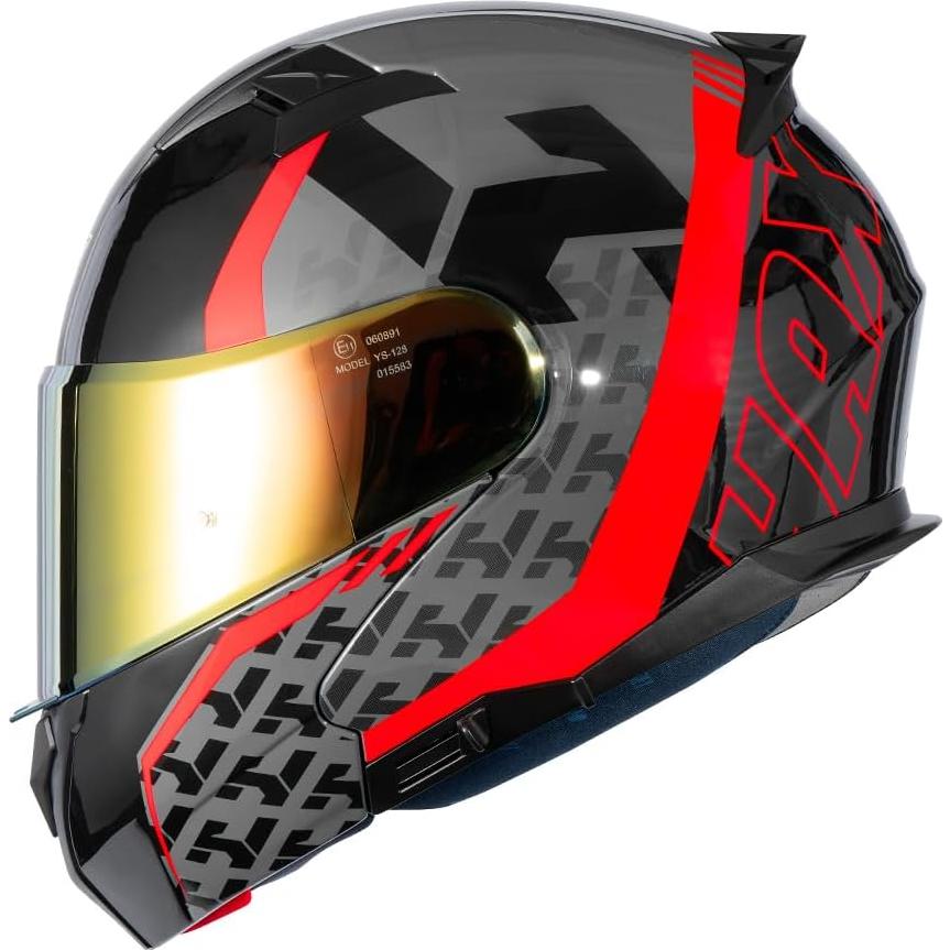 Casco HAX Modular Flip-Up Rojo Viento XXL Ligero y Seguro