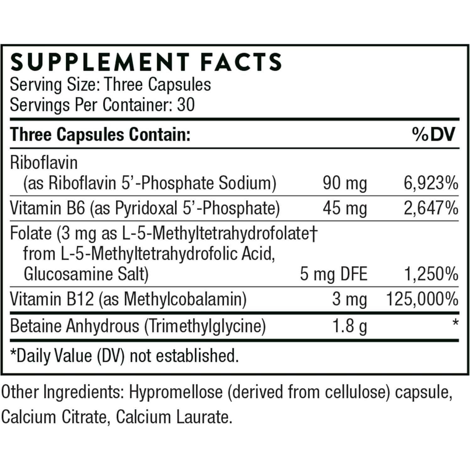 Suplemento Methyl-Guard Plus Thorne - Folato Activo 90 Cápsulas