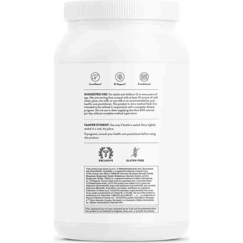Suplemento de Proteína Thorne MediClear SGS Vainilla 978g