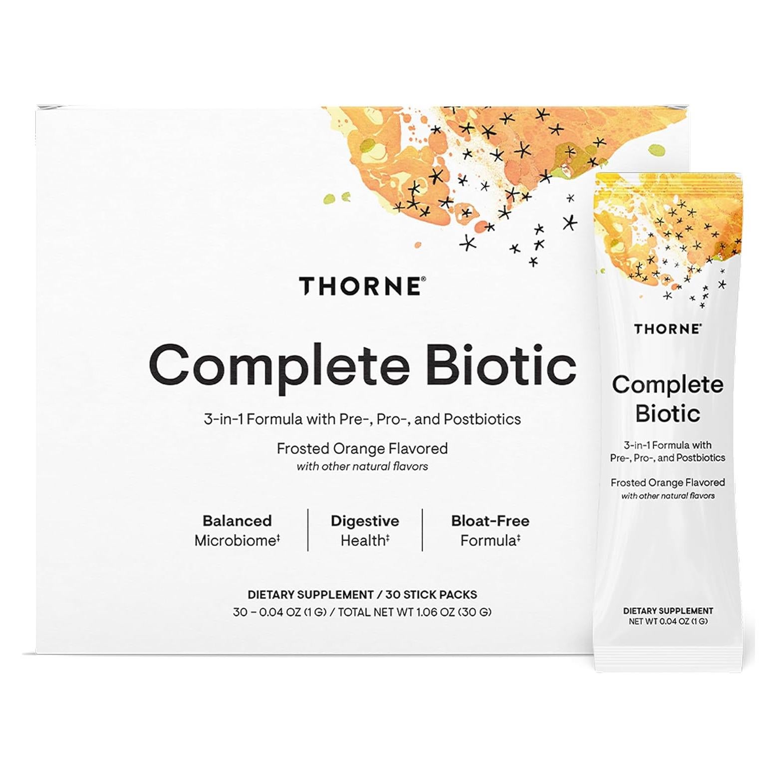 Thorne Biotico Completo Probiotico Prebiotico Postbiotico 30 Porciones