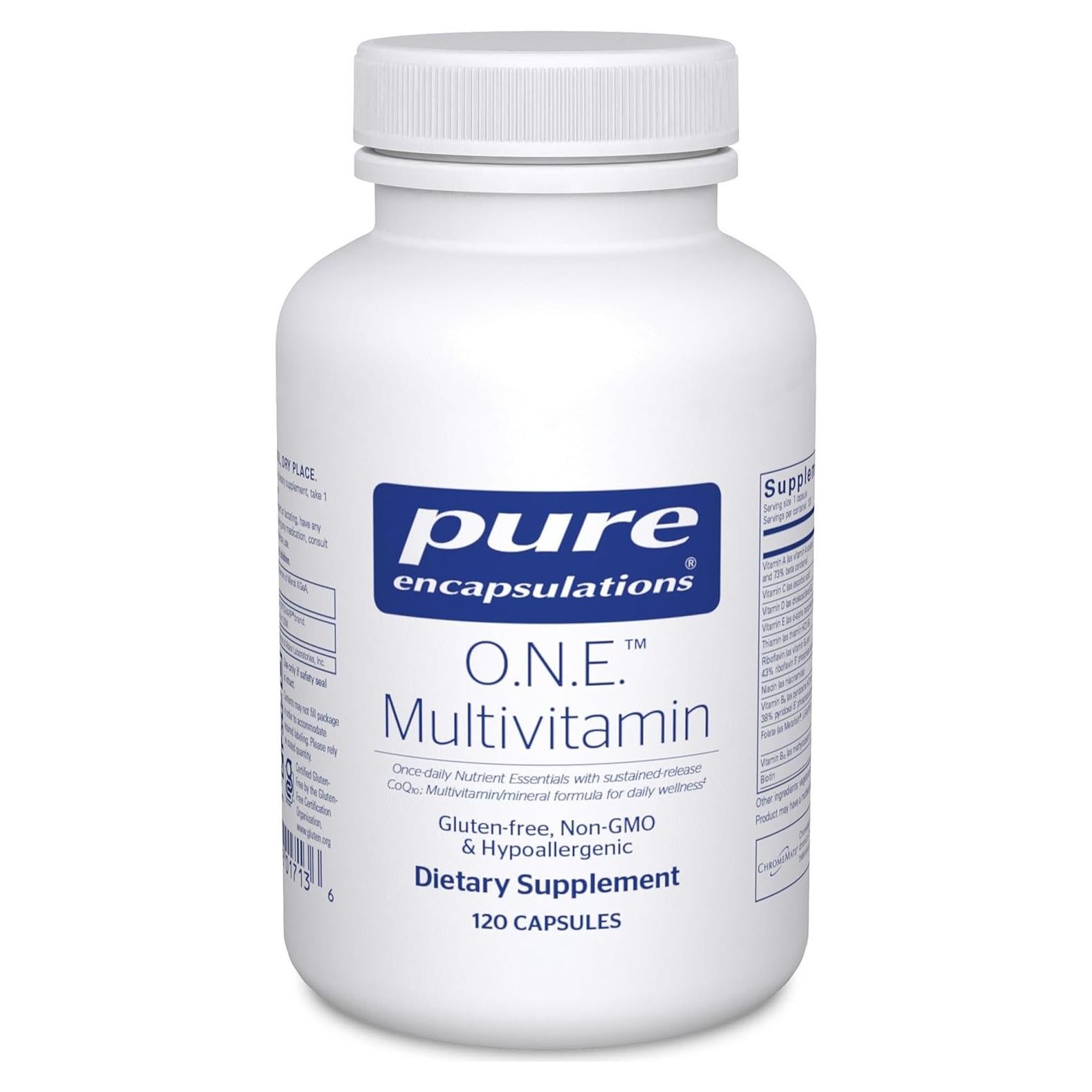 Multivitamina O.N.E. Pure Encapsulations - 120 cápsulas