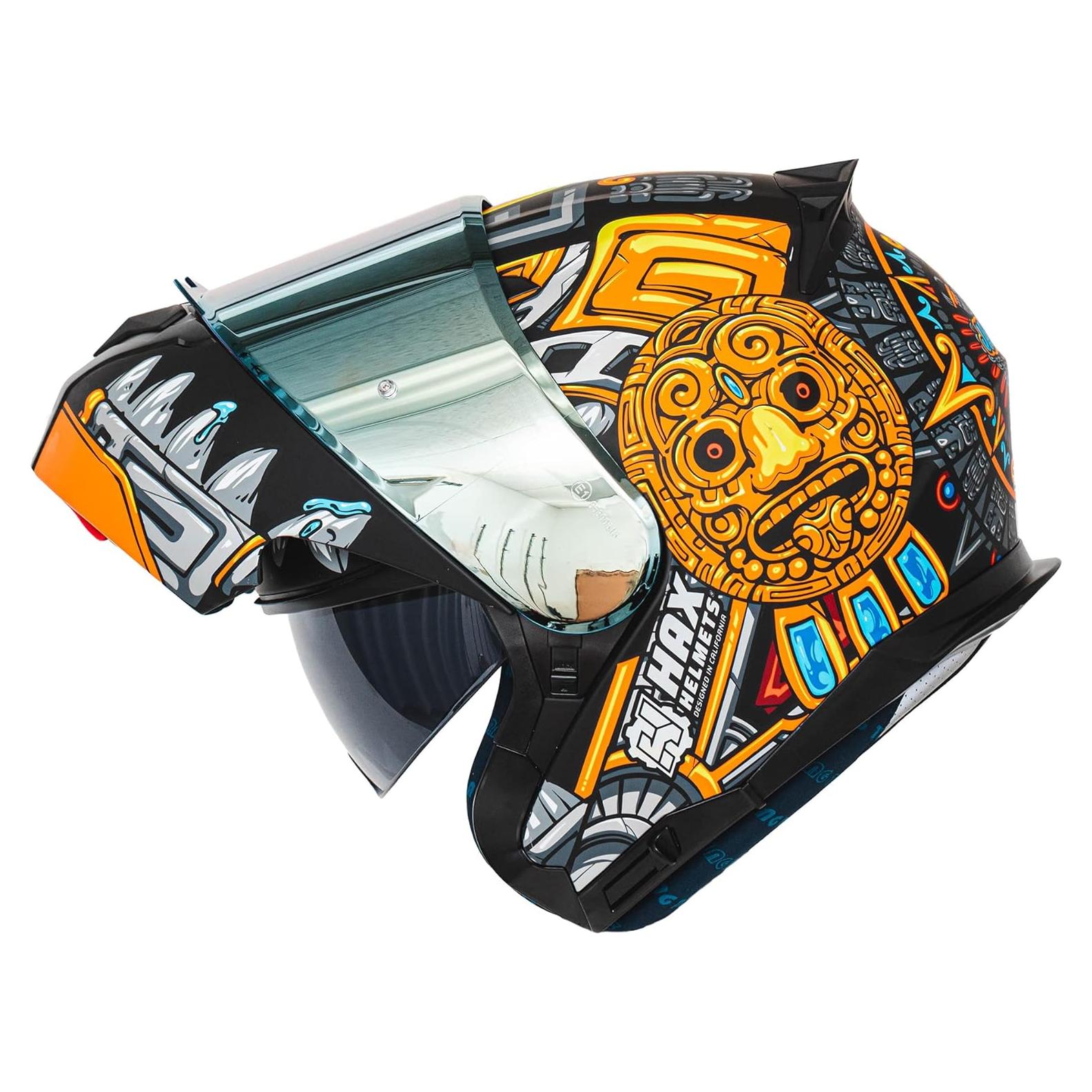 Casco HAX Modular Flip-Up Jaguar Gold - Ligero y Seguro