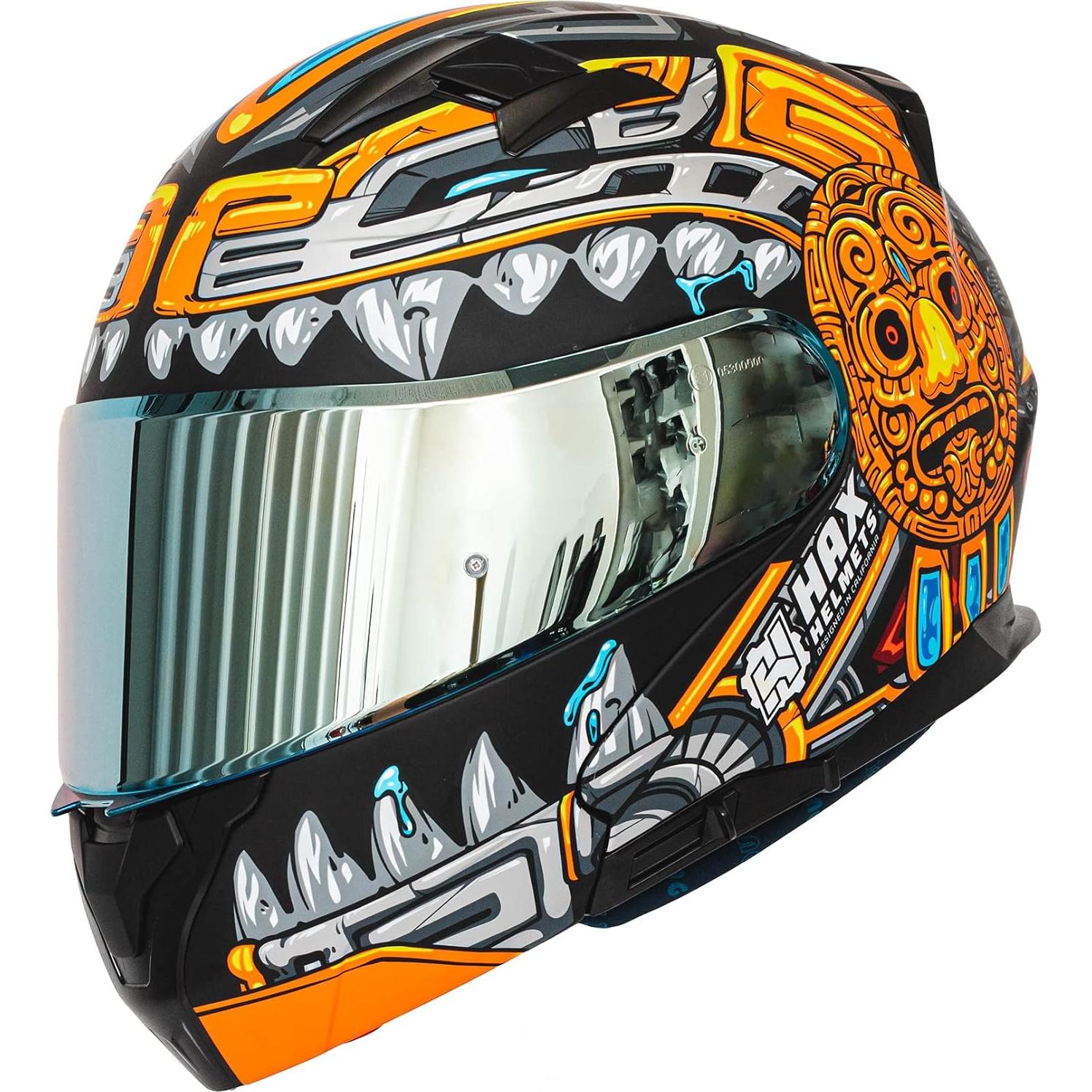 Casco HAX Modular Flip-Up Jaguar Gold - Ligero y Seguro