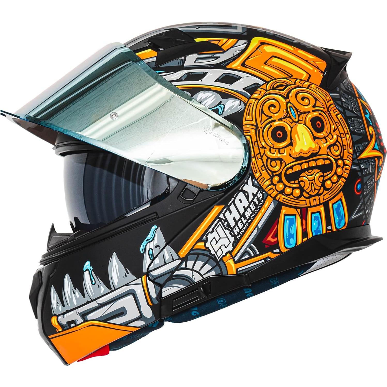 Casco HAX Modular Flip-Up Jaguar Gold XL - Ligero y Seguro
