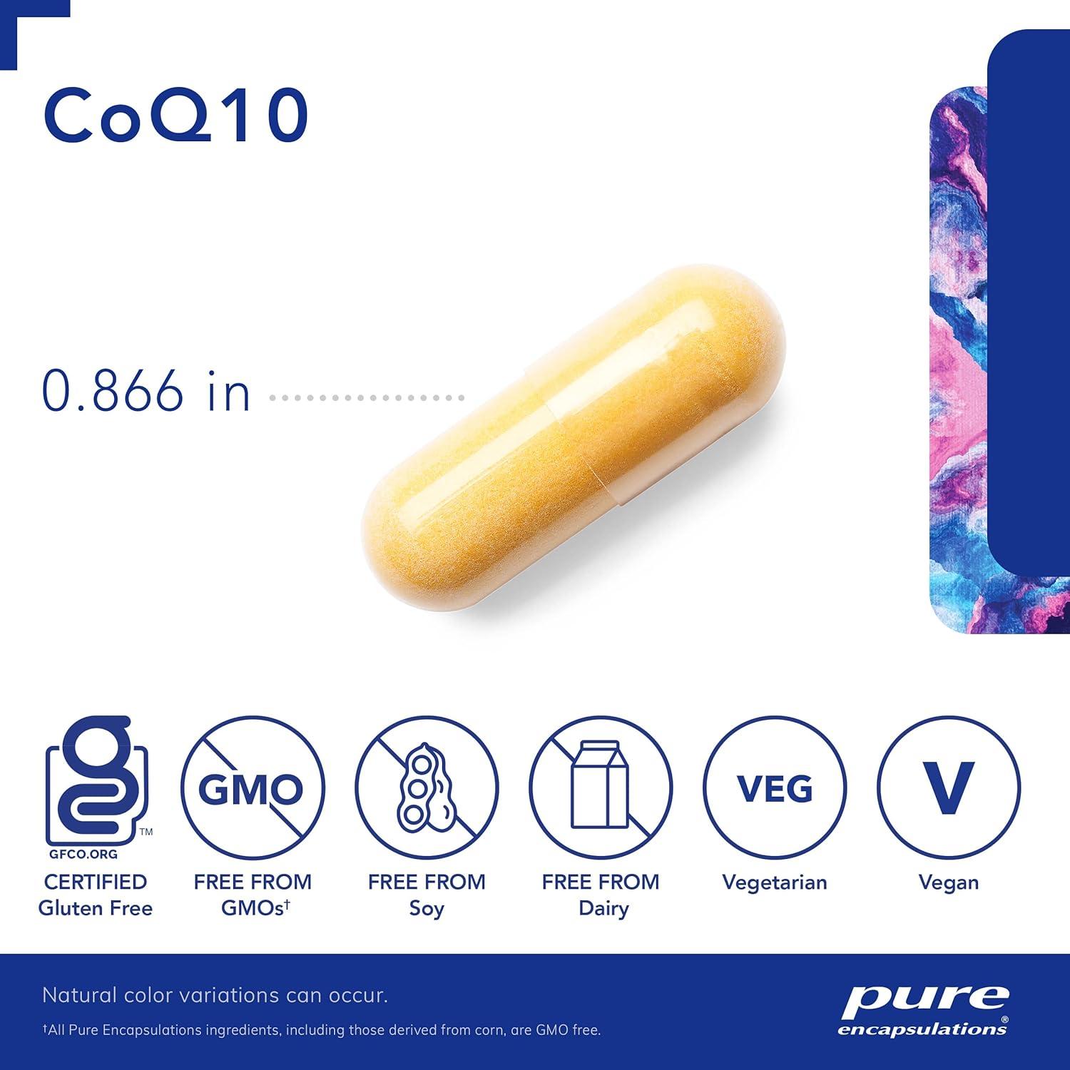 Suplemento CoQ10 Pure Encapsulations 120 mg - 120 Cápsulas
