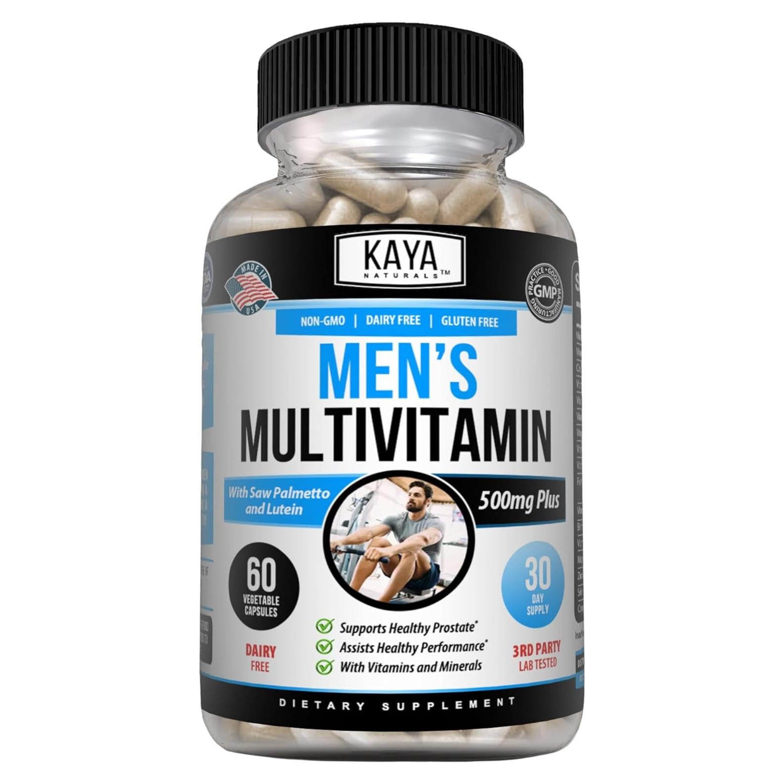 Multivitamina para Hombres Kaya Naturals - 60 Cápsulas Vegetales