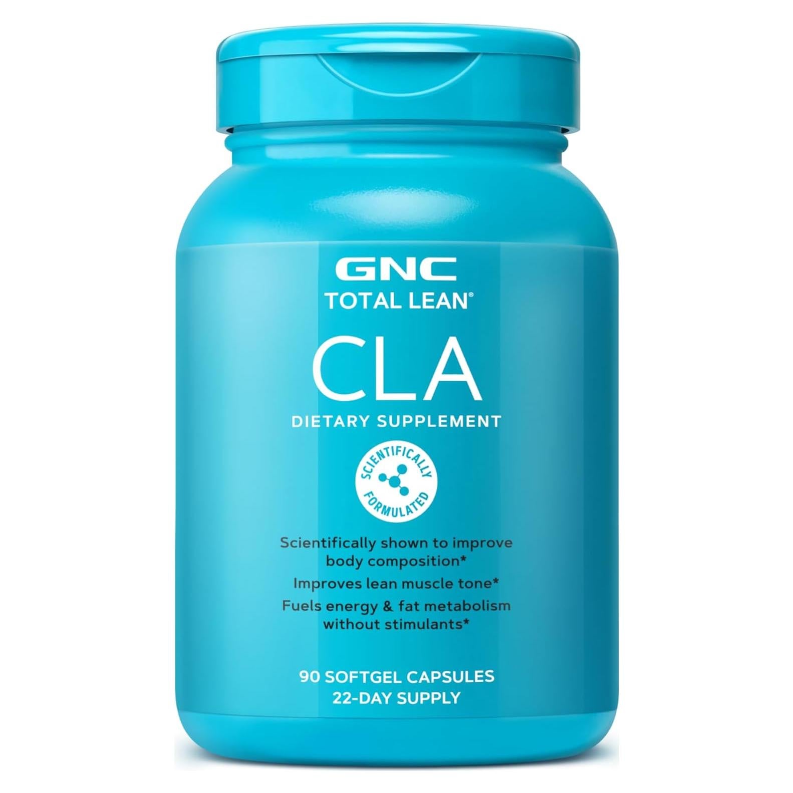 Suplemento GNC Total Lean CLA 90 Gelatinas Blandas Sin Gluten