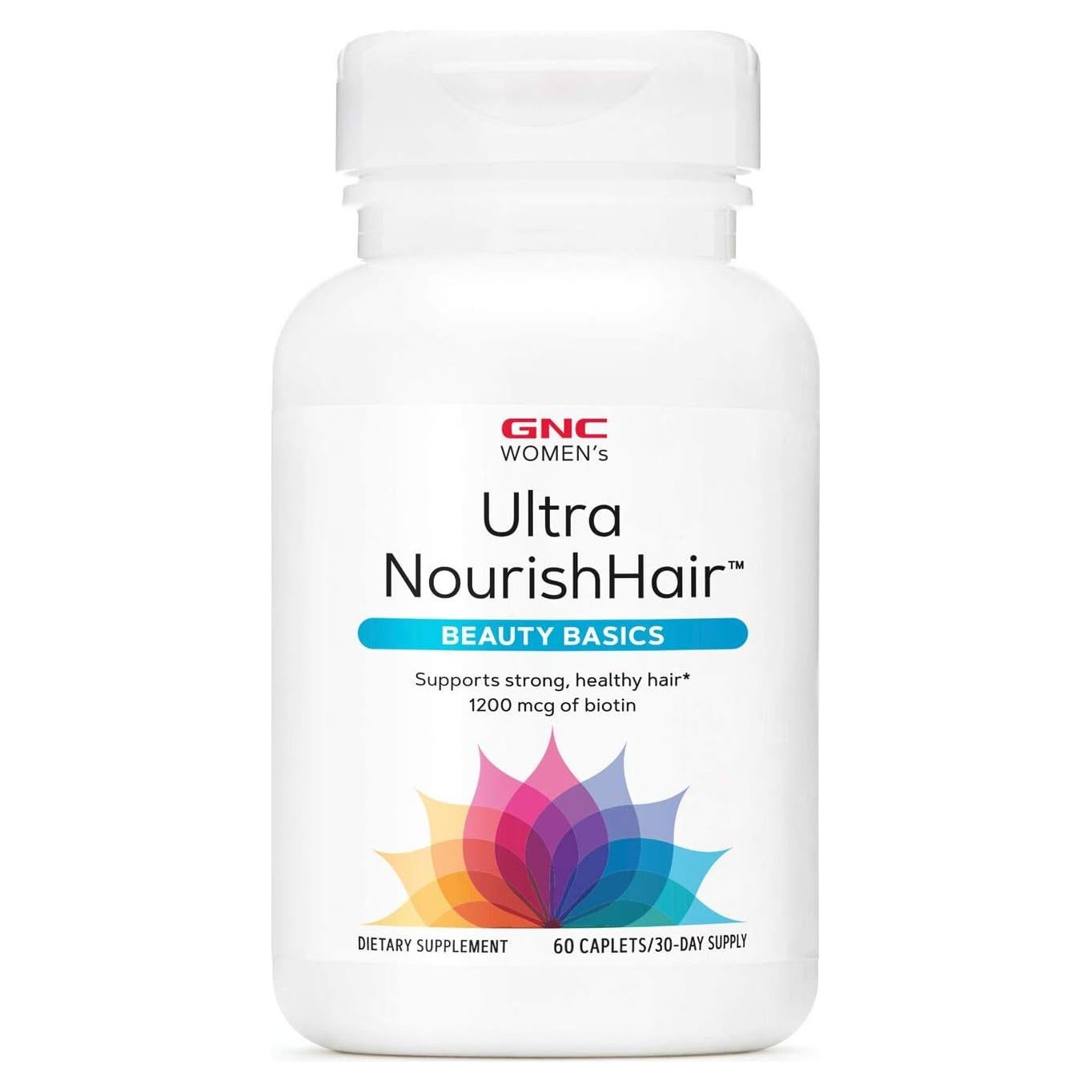 Vitaminas Ultra NourishHair GNC para Mujeres 60 Tabletas