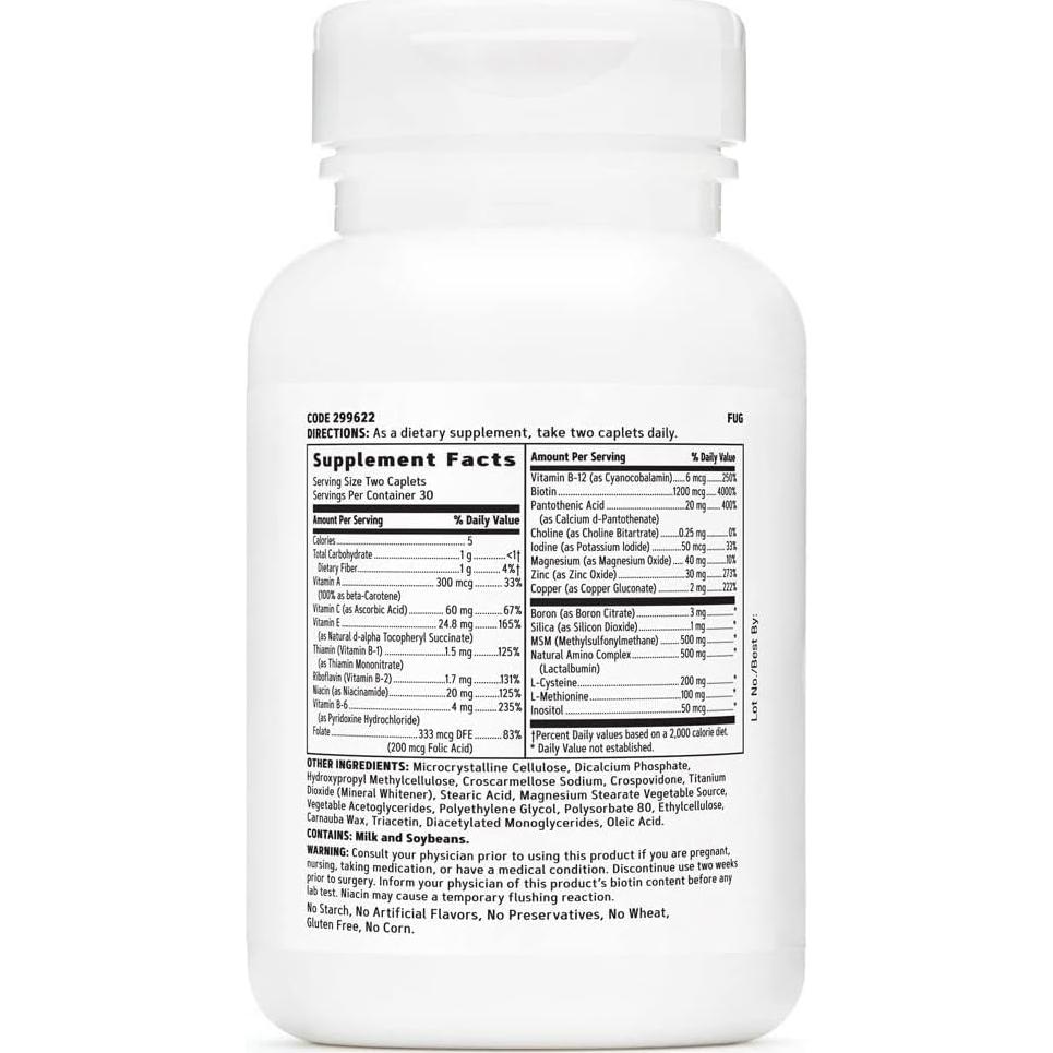 Vitaminas Ultra NourishHair GNC para Mujeres 60 Tabletas