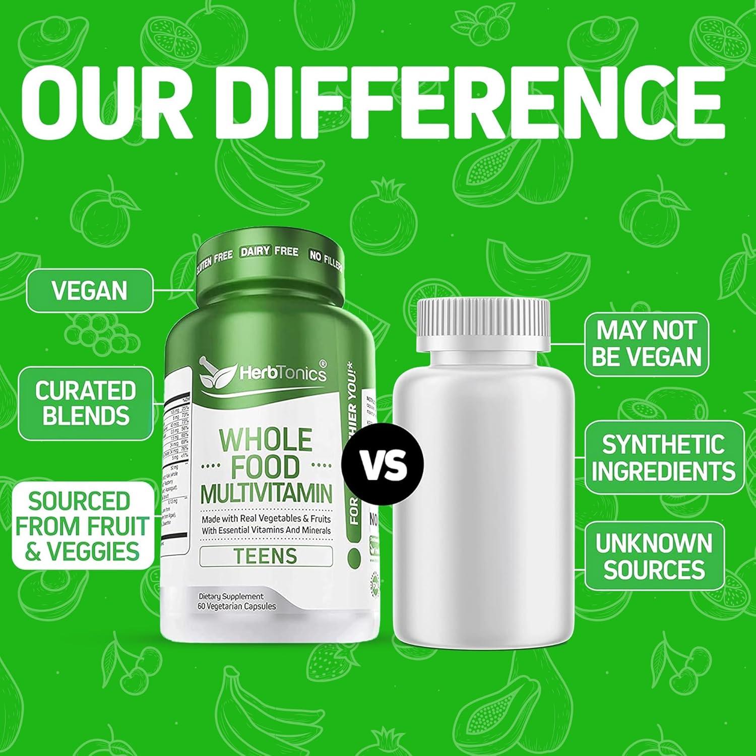 Multivitamínico Herbtonics para Adolescentes 60 Cápsulas Veganas