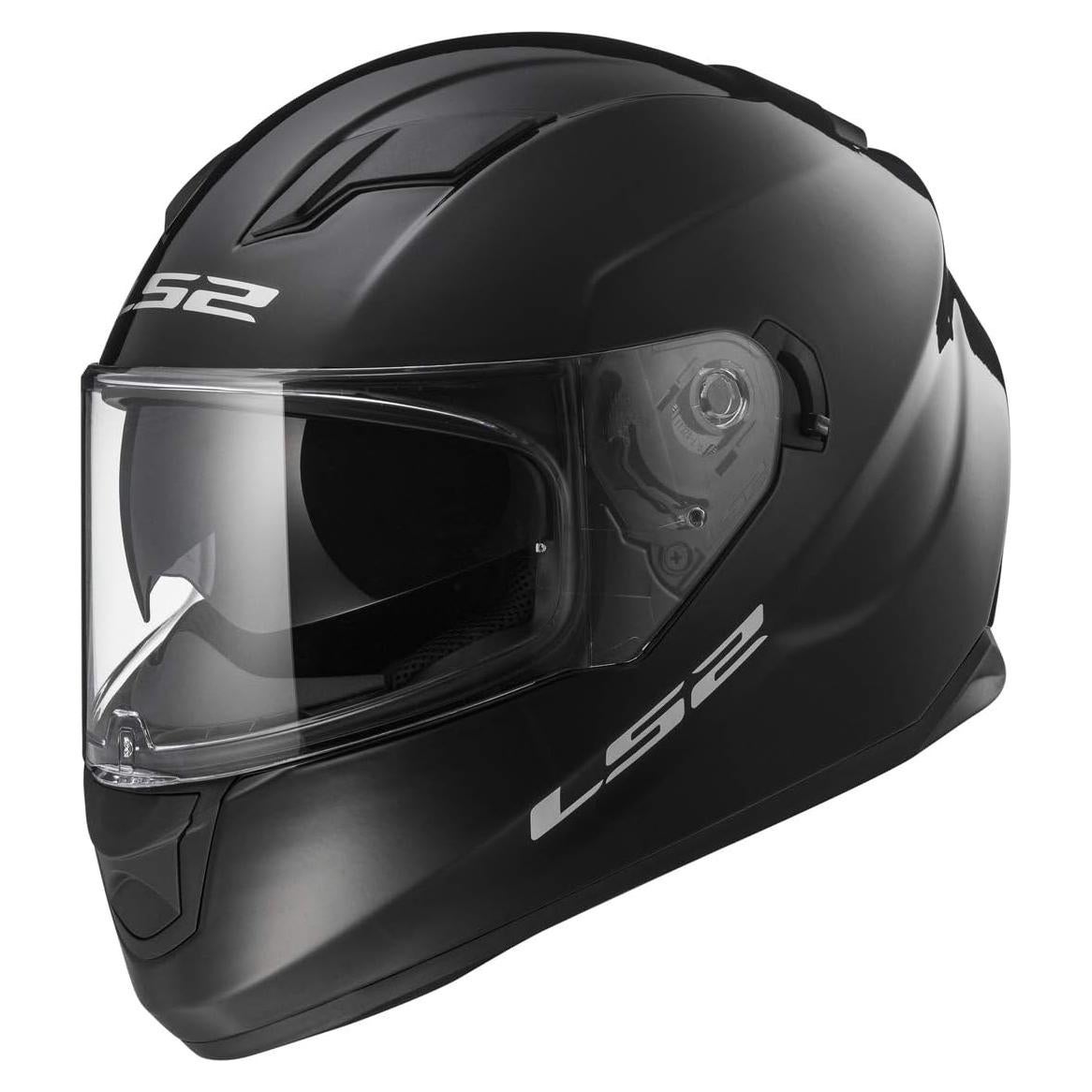 Casco LS2 Stream Full Face Negro X-Pequeño con Visera Solar