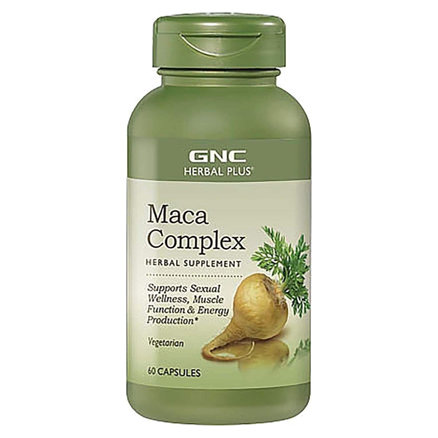 Suplemento Herbal GNC de Maca 500mg, 30 Porciones, Vegetariano