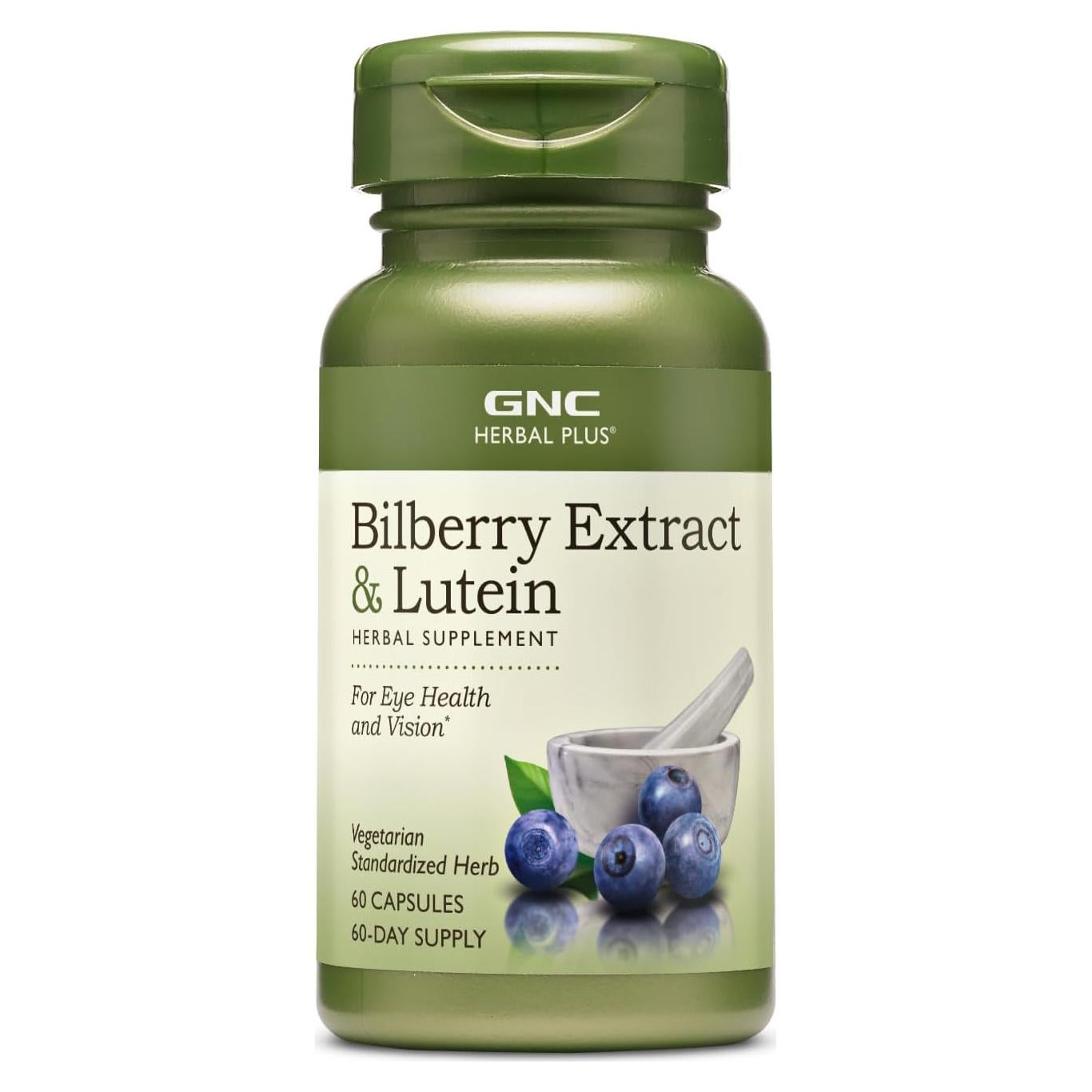 Suplemento GNC Herbal Plus Arándano y Luteína 60 Porciones