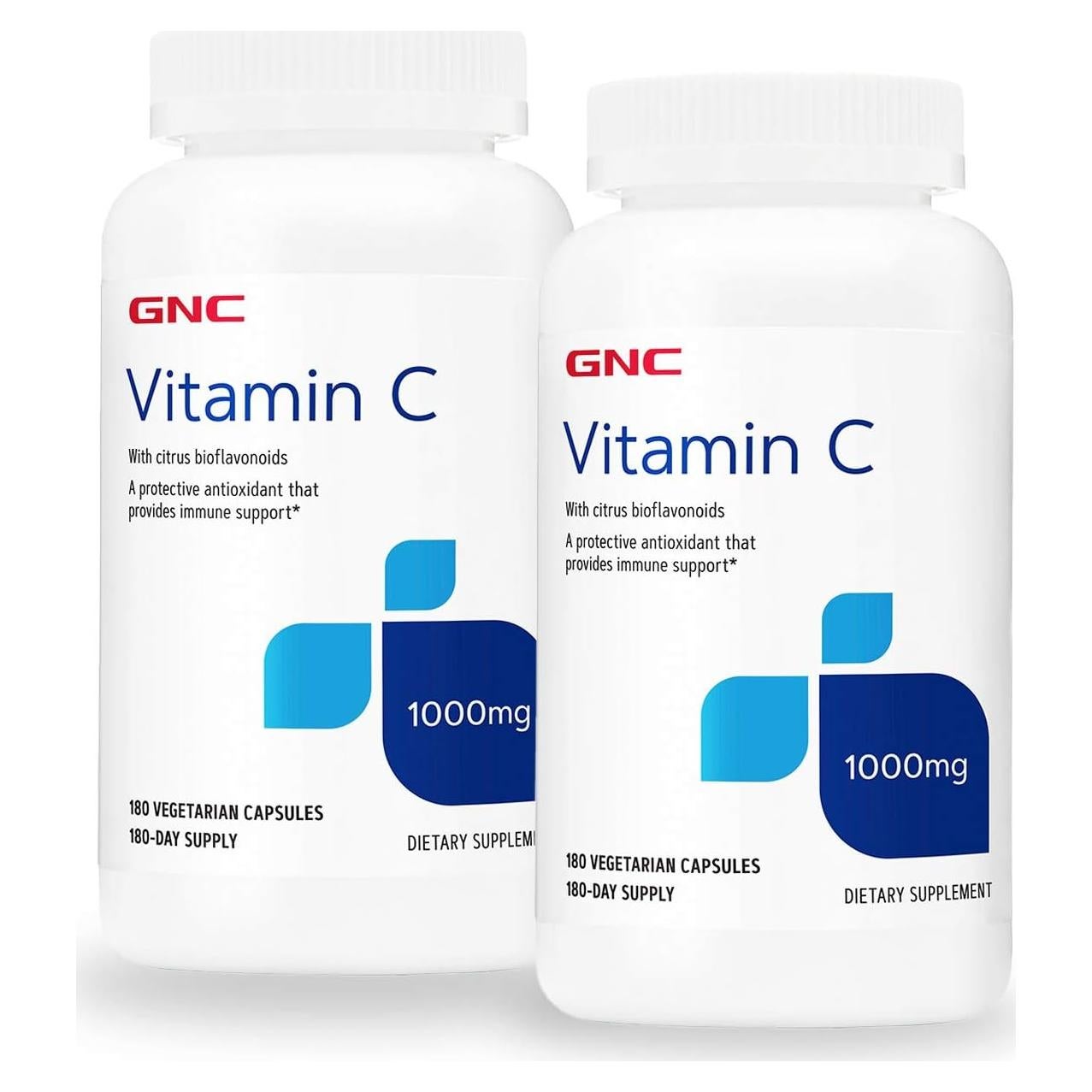 Vitamina C 1000 mg GNC - Paquete Doble 180 Cápsulas