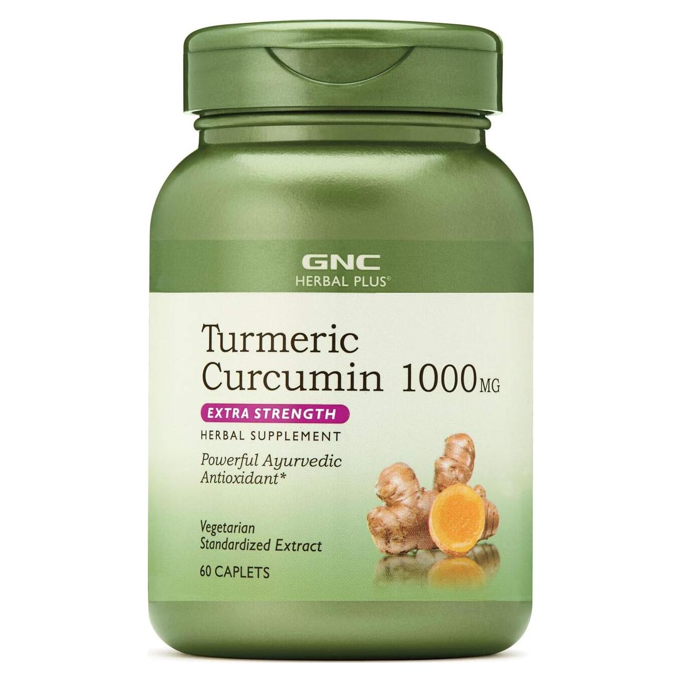 Suplemento Herbal GNC Cúrcuma Curcumina 1000mg 117g