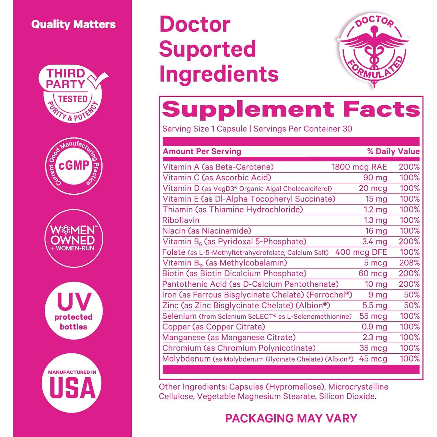 Multivitamina Total para Mujeres Pink Stork - 30 Cápsulas