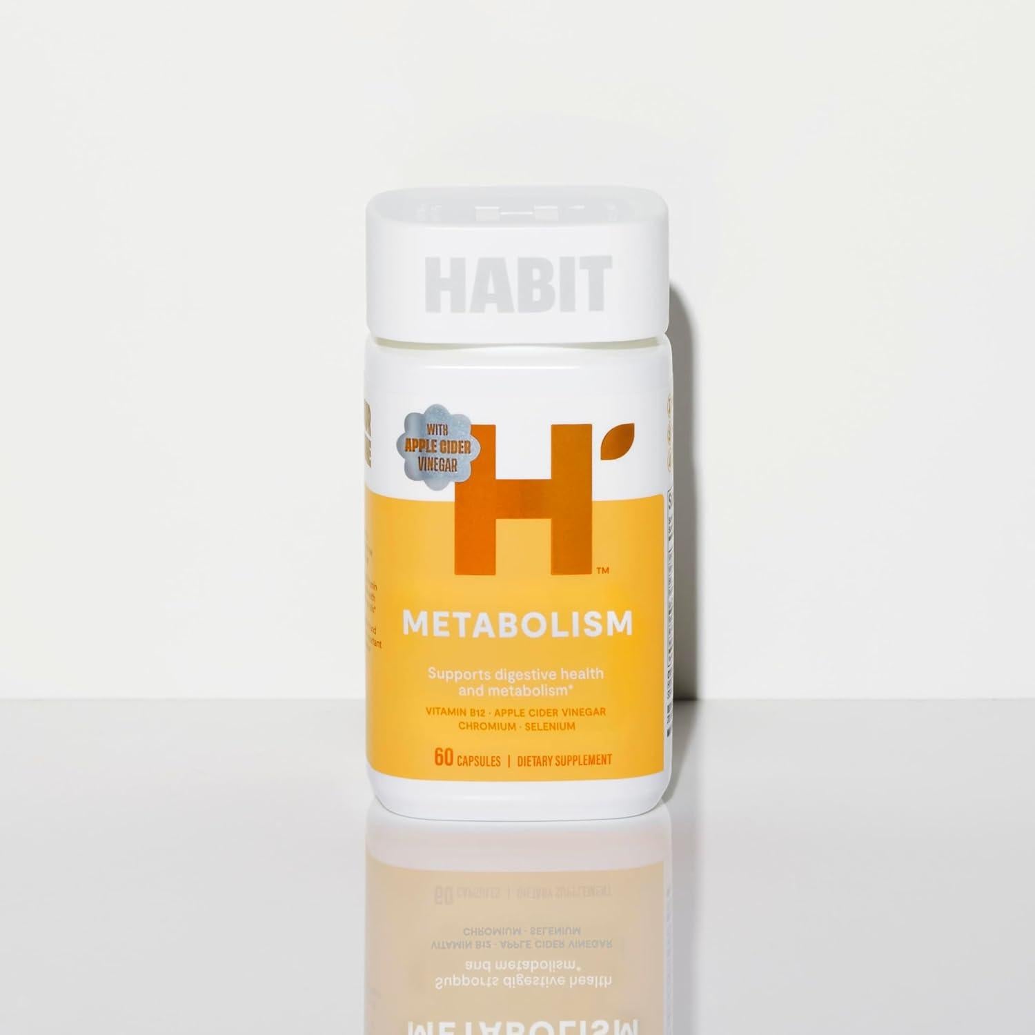 Suplemento Metabolismo Habit 60 Cápsulas Veganas B12 Selenio Cromo