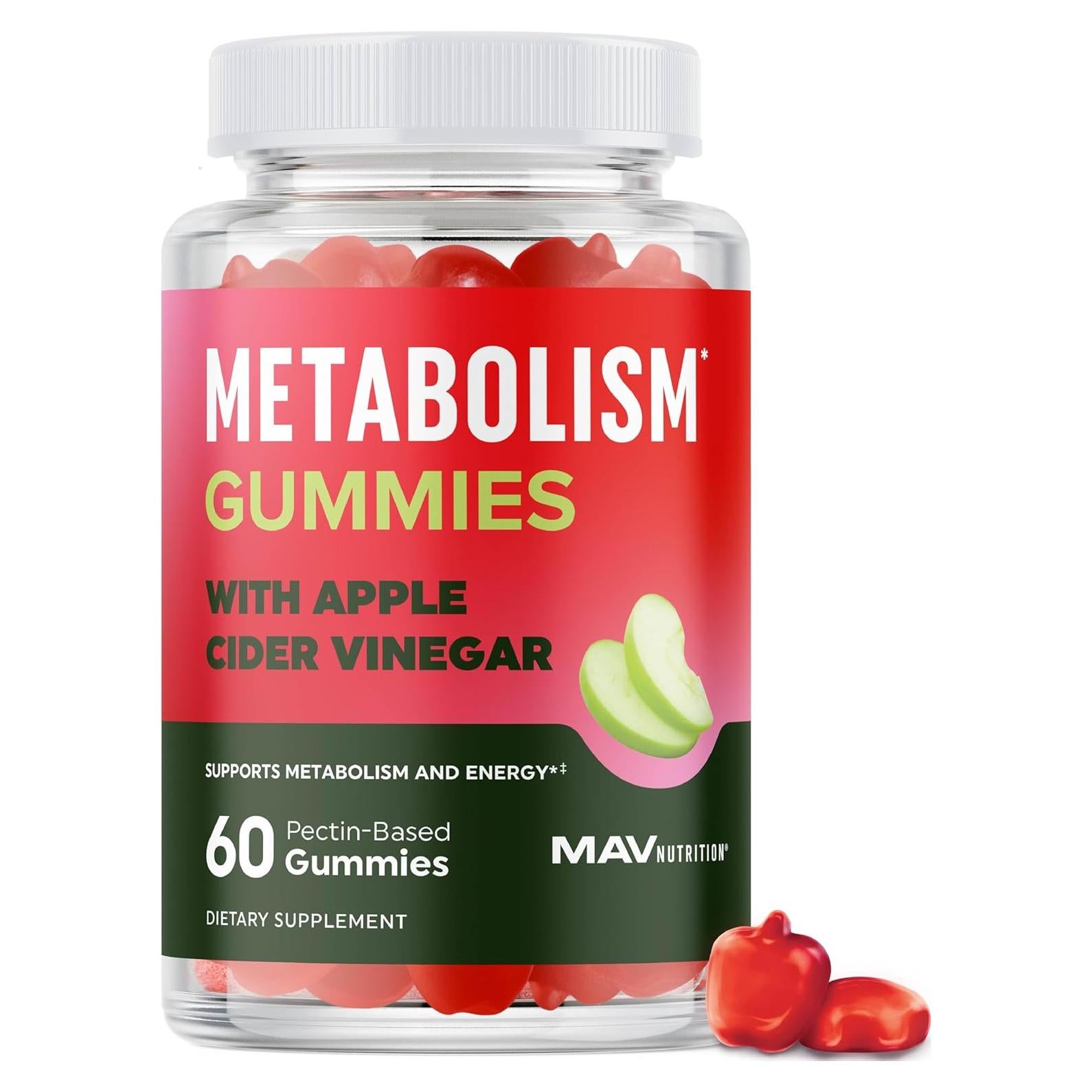Gomitas de Vinagre de Sidra de Manzana MAV Nutrition 60 Ct